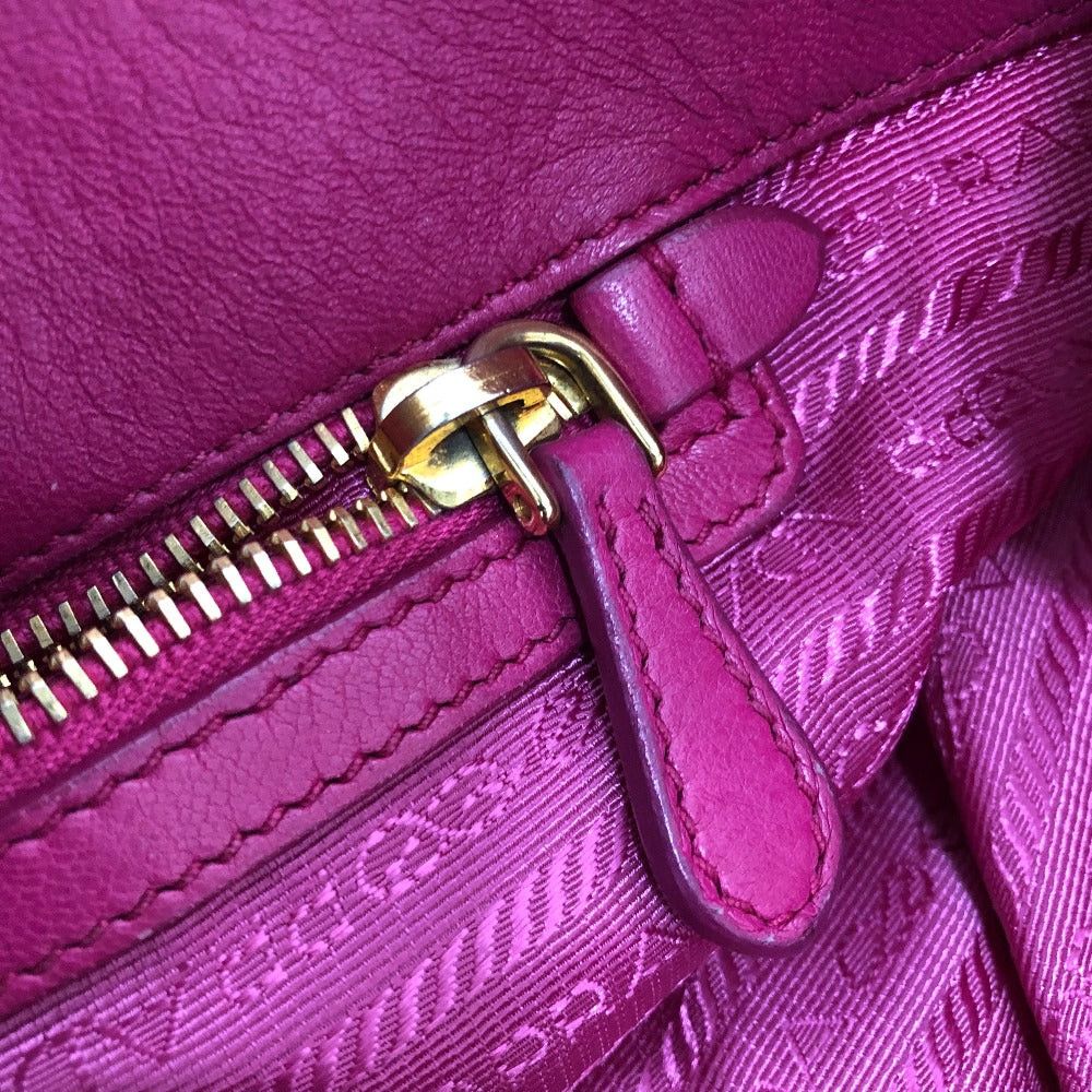 Prada Prada Logo Bijoux Handbag Back Briefcase Nylon Women Pink Size ONE SIZE - 14 Thumbnail