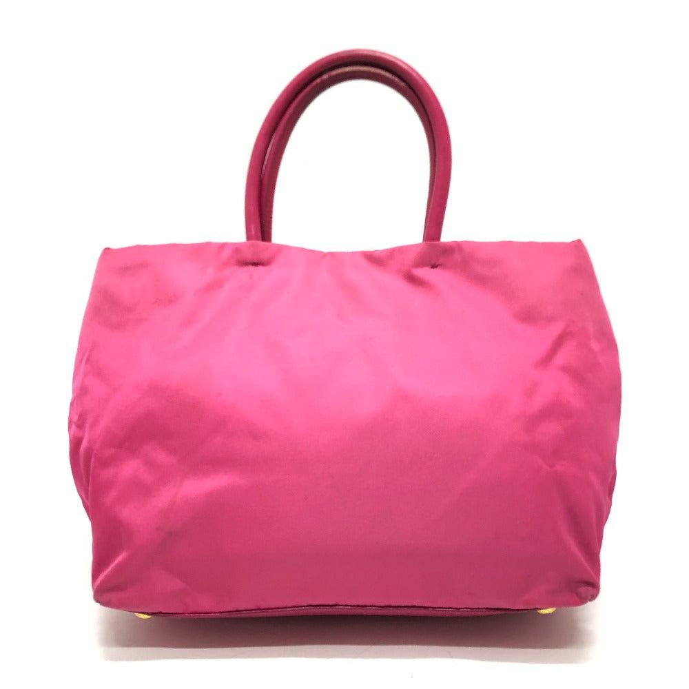 Prada Prada Logo Bijoux Handbag Back Briefcase Nylon Women Pink Size ONE SIZE - 2 Thumbnail