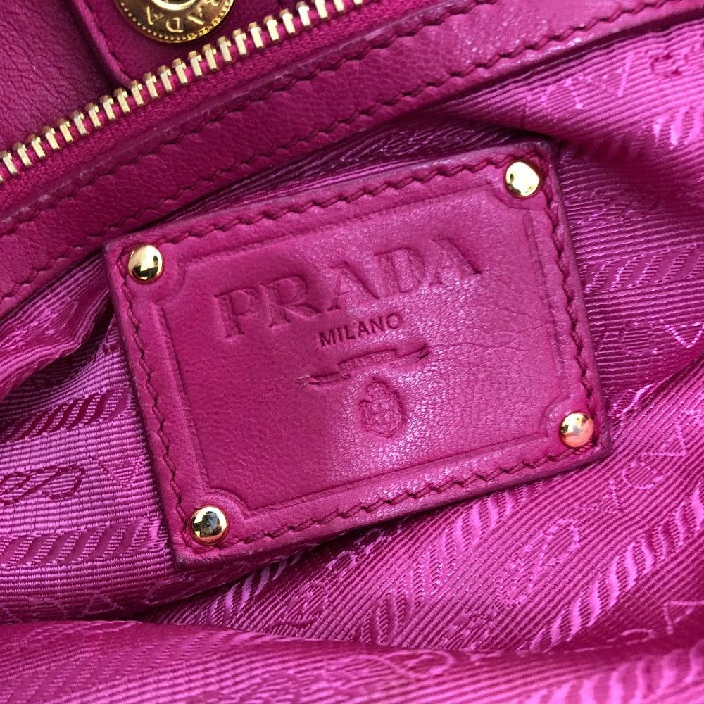 Prada Prada Logo Bijoux Handbag Back Briefcase Nylon Women Pink Size ONE SIZE - 13 Thumbnail