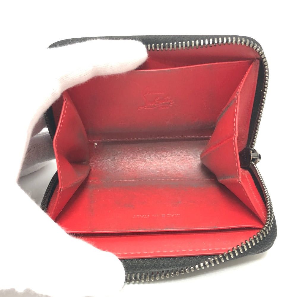 Christian Louboutin Christian Louboutin Studs Coin Purse Change Wallet Leather Unisex Black Size ONE SIZE - 7 Thumbnail