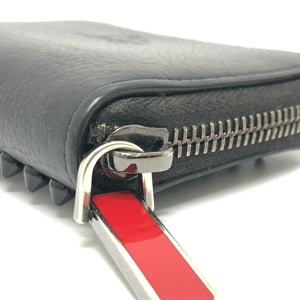 Christian Louboutin Christian Louboutin Studs Coin Purse Change Wallet Leather Unisex Black Size ONE SIZE - 6 Thumbnail