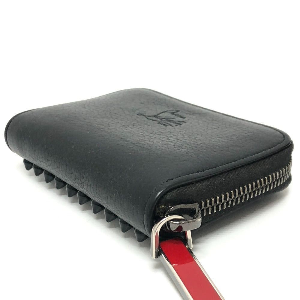 Christian Louboutin Christian Louboutin Studs Coin Purse Change Wallet Leather Unisex Black Size ONE SIZE - 5 Thumbnail