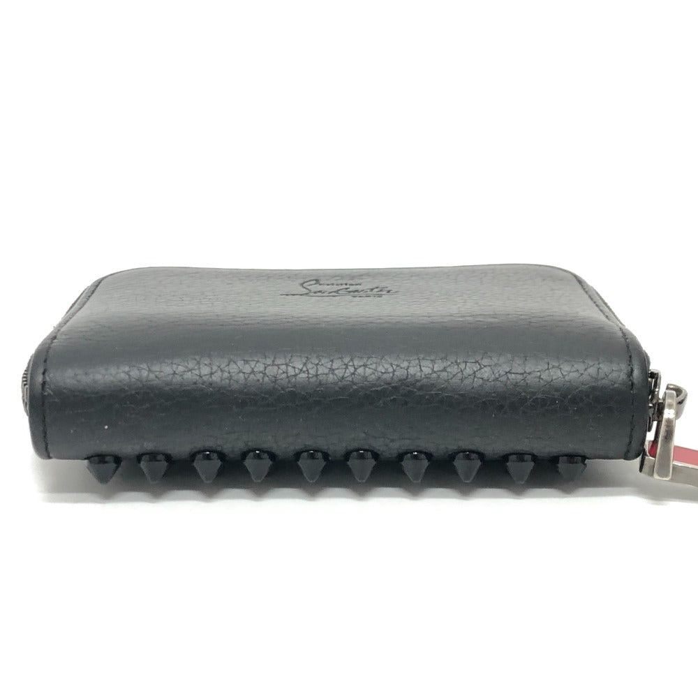 Christian Louboutin Christian Louboutin Studs Coin Purse Change Wallet Leather Unisex Black Size ONE SIZE - 3 Thumbnail