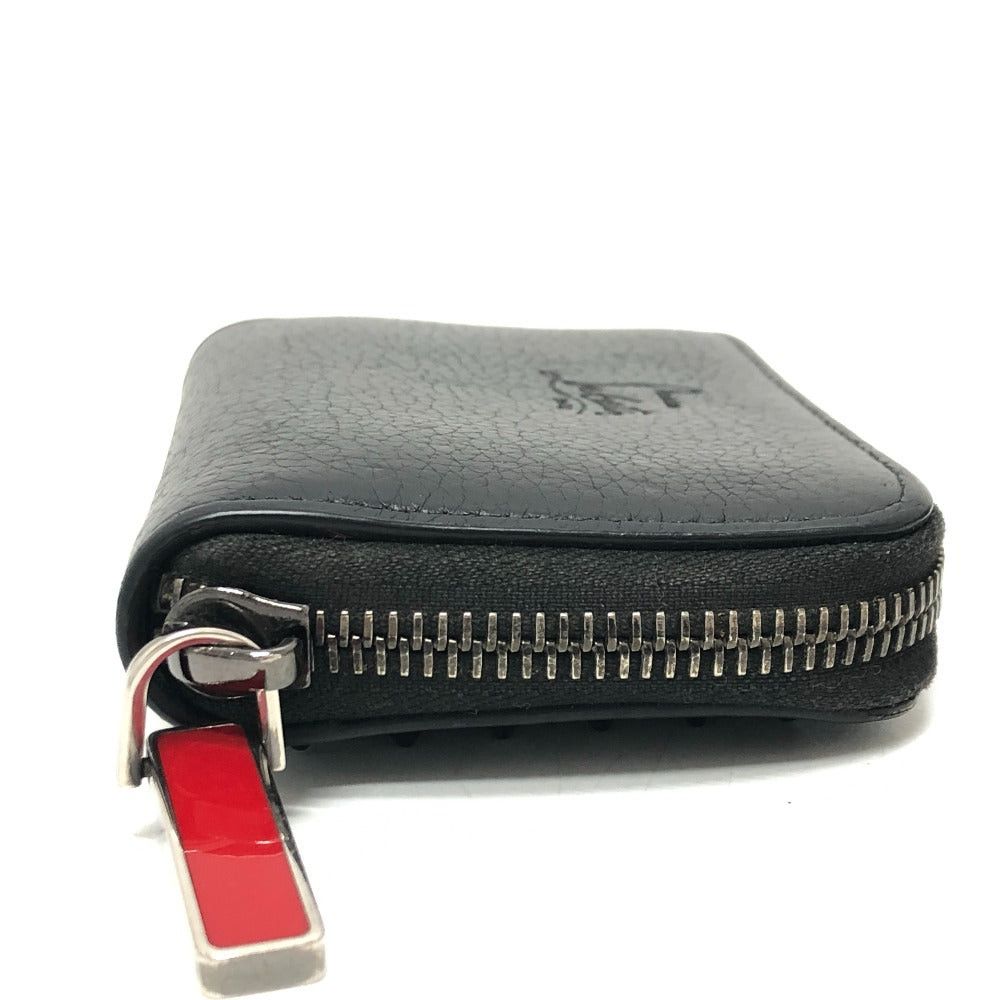 Christian Louboutin Christian Louboutin Studs Coin Purse Change Wallet Leather Unisex Black Size ONE SIZE - 4 Thumbnail
