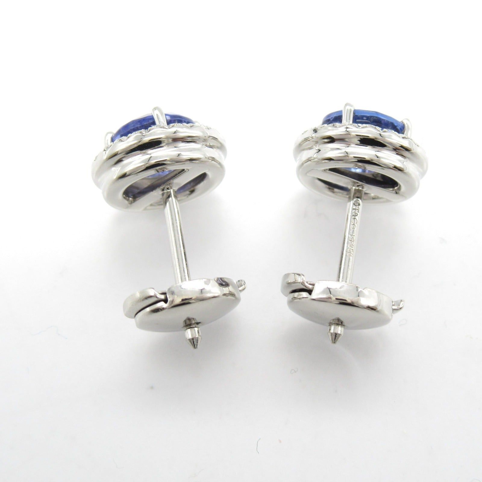 Tiffany & Co. Tiffany Co Soleste Earrings Tanzanite Diamond Pt950 Platinum Blue Clear Size ONE SIZE - 4 Thumbnail