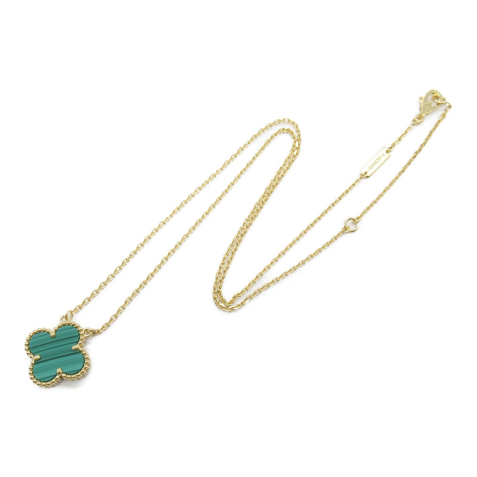 Van Cleef & Arpels Van Cleef Arpels Alhambra Malachite Necklace K18 (Yellow Gold) Green Size ONE SIZE - 3 Thumbnail