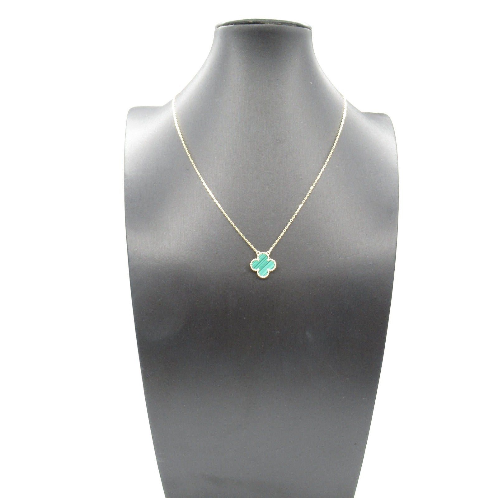 Van Cleef & Arpels Van Cleef Arpels Alhambra Malachite Necklace K18 (Yellow Gold) Green Size ONE SIZE - 7 Thumbnail