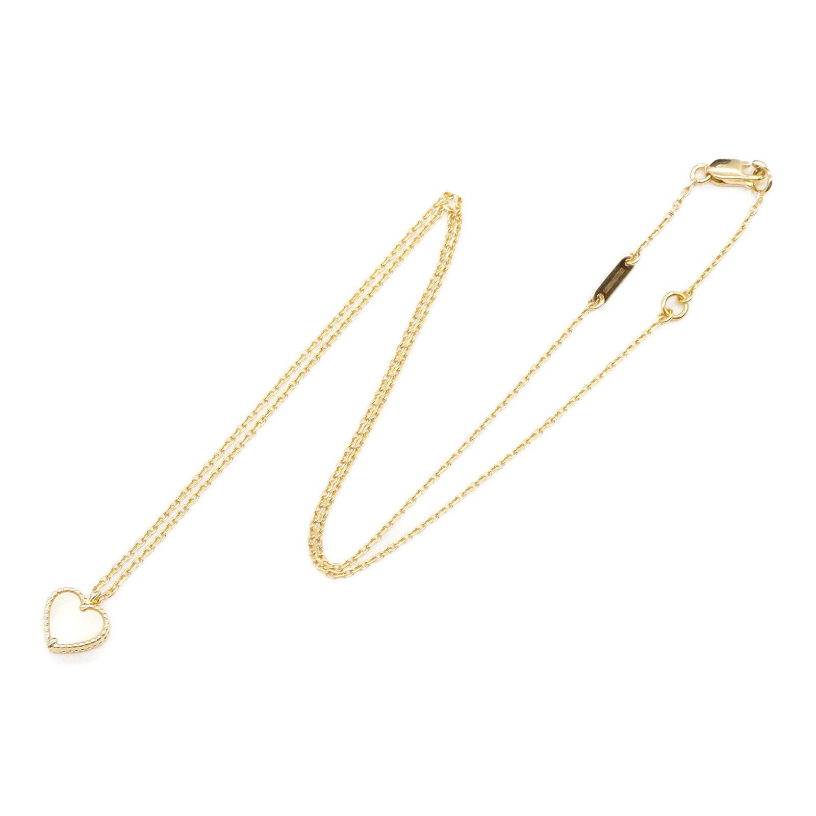 Van Cleef & Arpels Van Cleef Arpels Lucky Alhambra Necklace Heart Mother Of Pearl K18 (Yellow Gold) White Size ONE SIZE - 3 Thumbnail