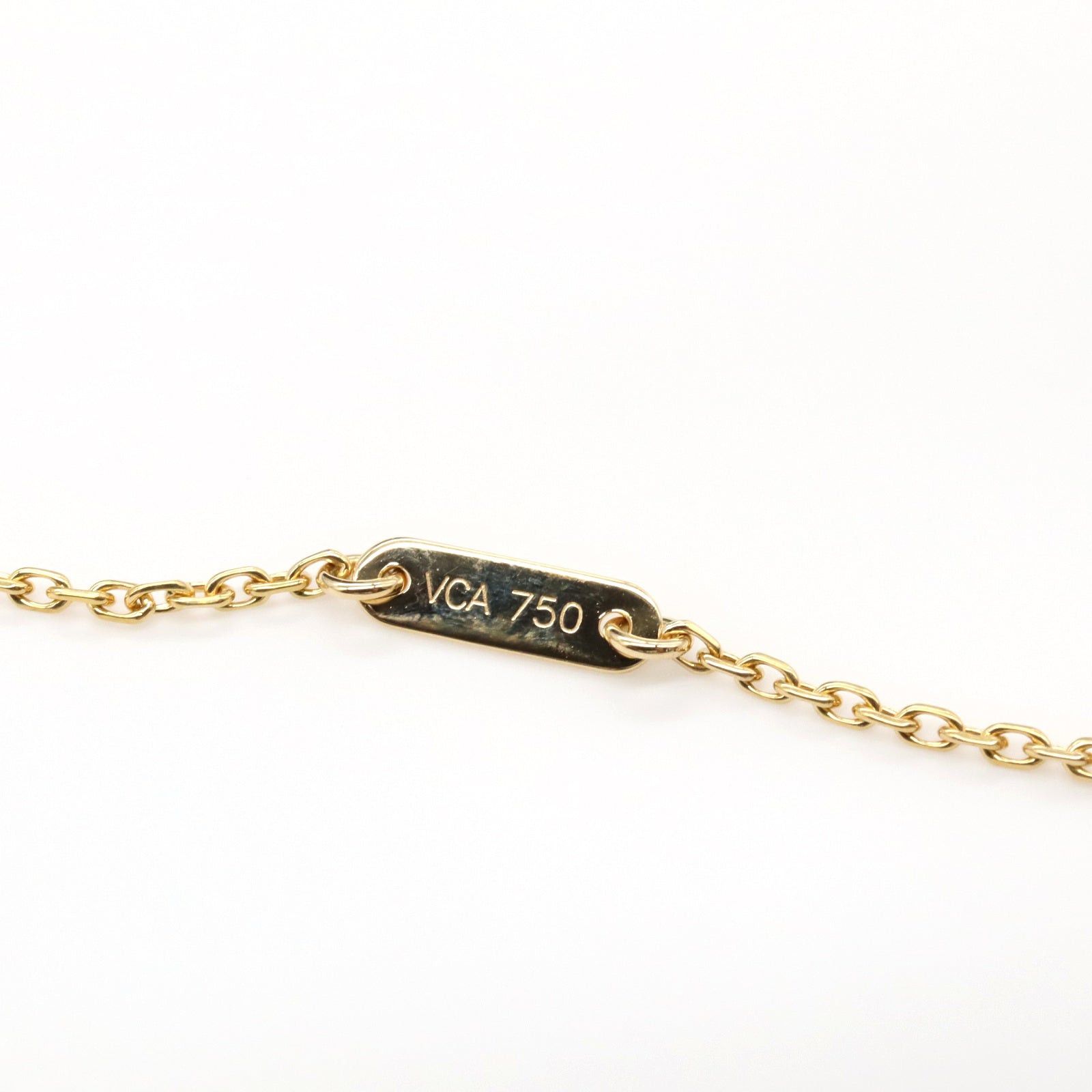 Van Cleef & Arpels Van Cleef Arpels Lucky Alhambra Necklace Heart Mother Of Pearl K18 (Yellow Gold) White Size ONE SIZE - 4 Thumbnail