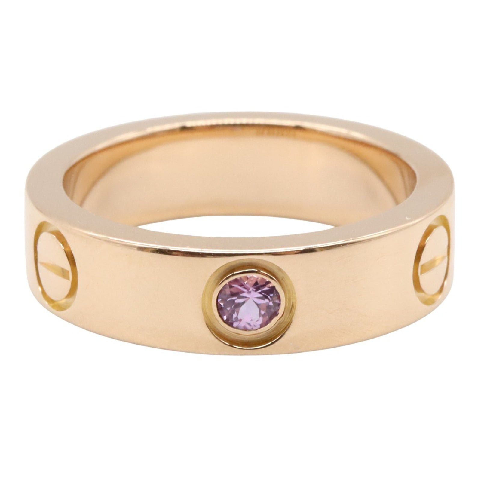 Cartier Cartier Love Ring Pink Sapphire K18Pg (Pink Gold) Size ONE SIZE - 2 Thumbnail