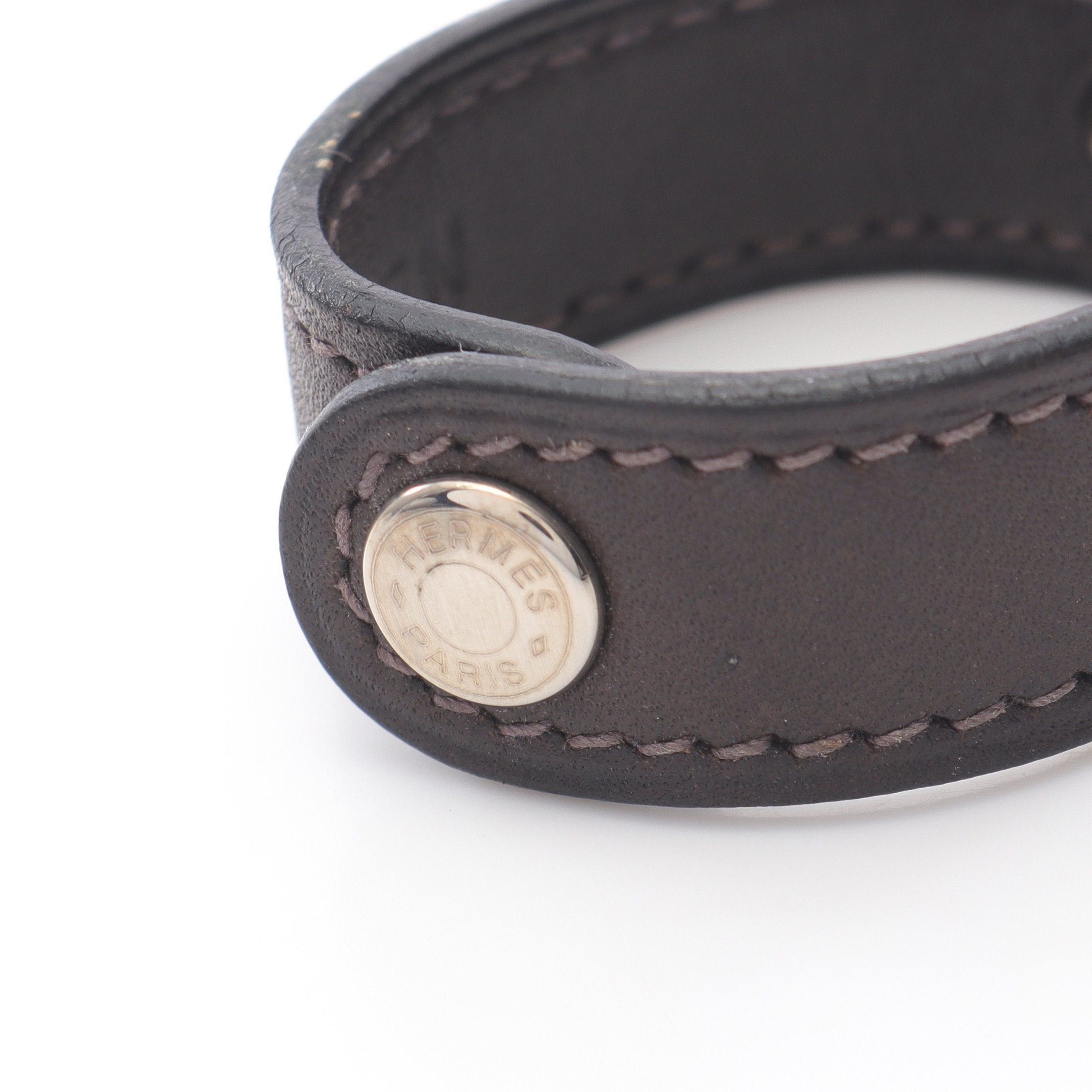 Hermes Hermes Nomad Glove Holder Leather Dark Brown Silver Hardware □H Stamp Size ONE SIZE - 5 Thumbnail
