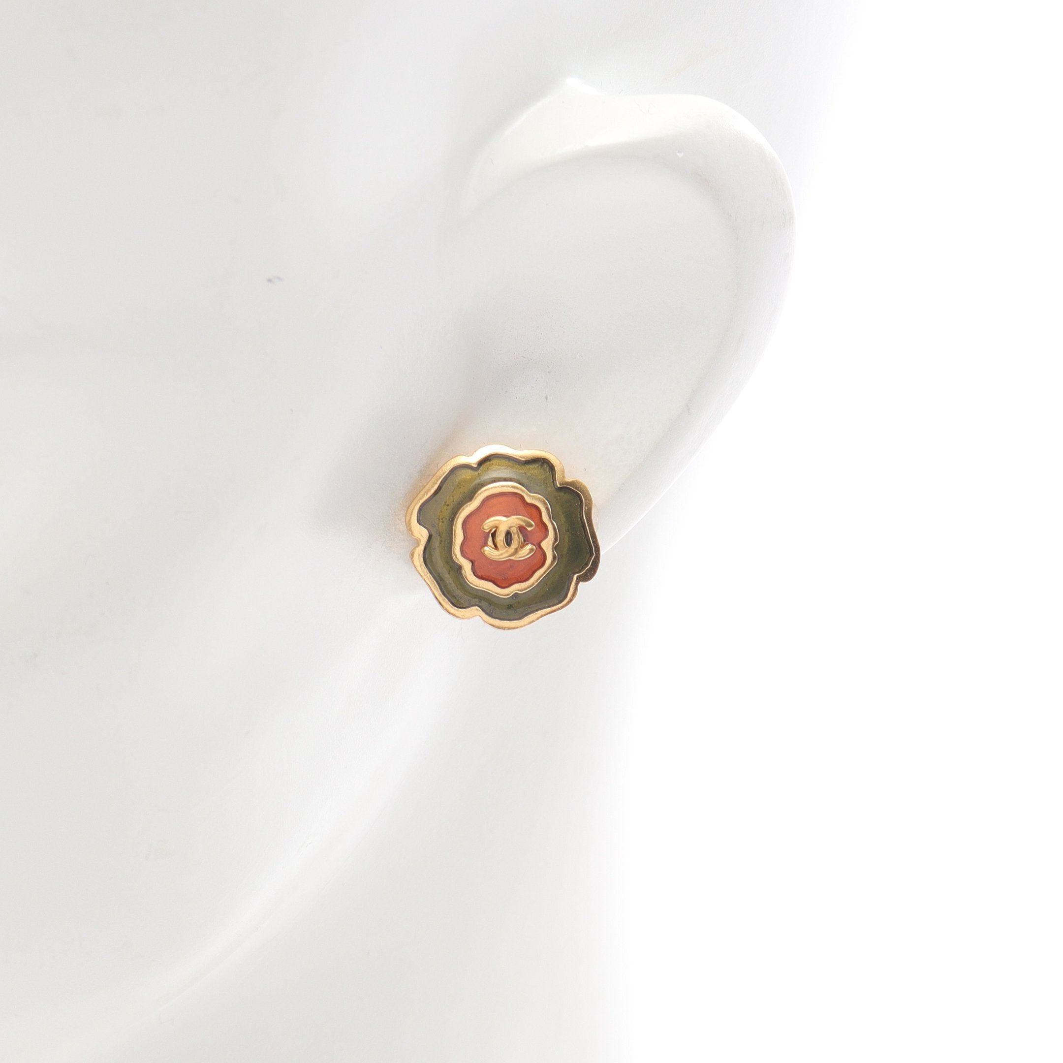 Chanel Chanel Coco Mark Earrings Gp Gold 03P Size ONE SIZE - 4 Thumbnail