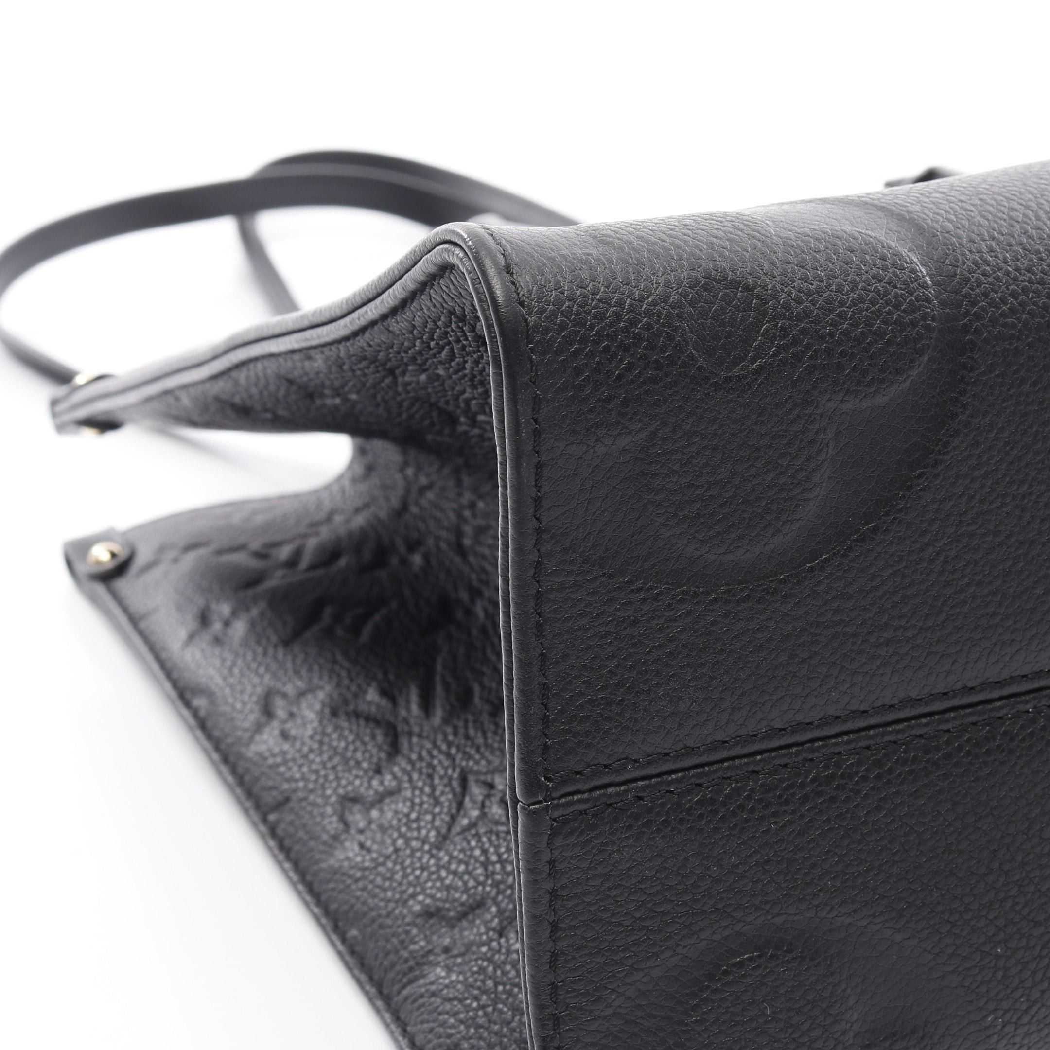 Louis Vuitton Louis Vuitton On-The-Go Mm Monogram Empreinte Noir Shoulder Bag Tote Leather Black Size ONE SIZE - 6 Thumbnail