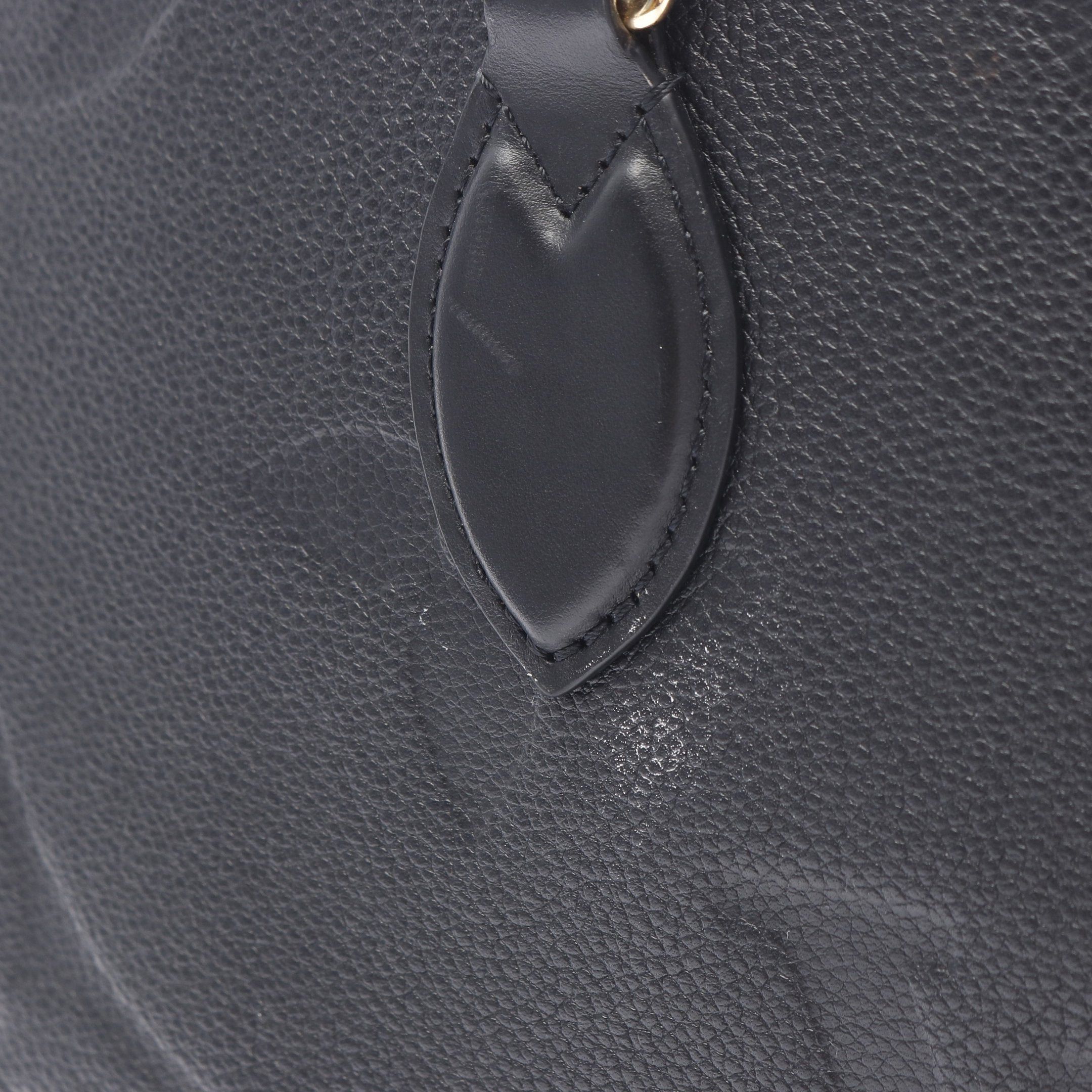 Louis Vuitton Louis Vuitton On-The-Go Mm Monogram Empreinte Noir Shoulder Bag Tote Leather Black Size ONE SIZE - 9 Thumbnail