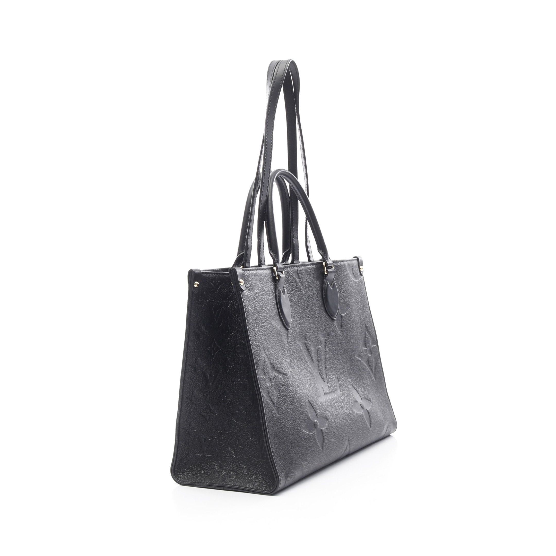 Louis Vuitton Louis Vuitton On-The-Go Mm Monogram Empreinte Noir Shoulder Bag Tote Leather Black Size ONE SIZE - 2 Thumbnail