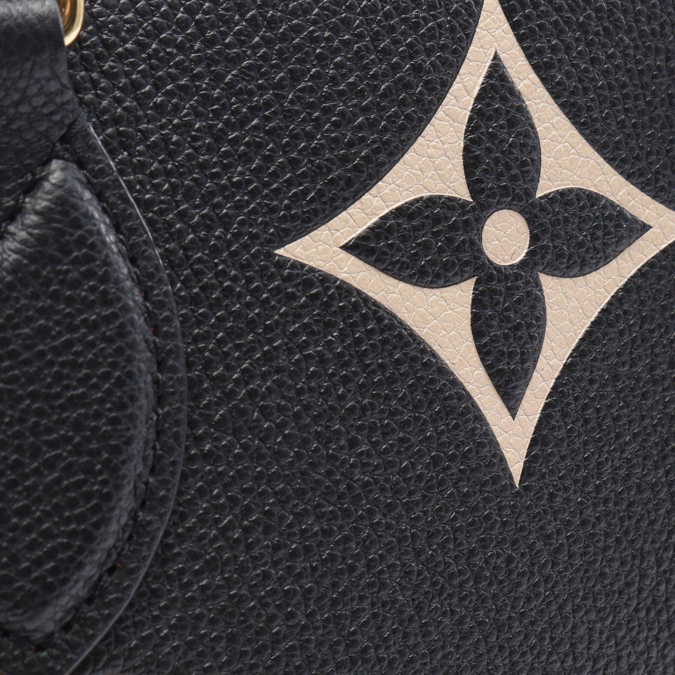 Louis Vuitton Louis Vuitton On-The-Go Mm Bicolor Monogram Empreinte Shoulder Bag Tote Grain Leather Black Beige Size ONE SIZE - 6 Thumbnail