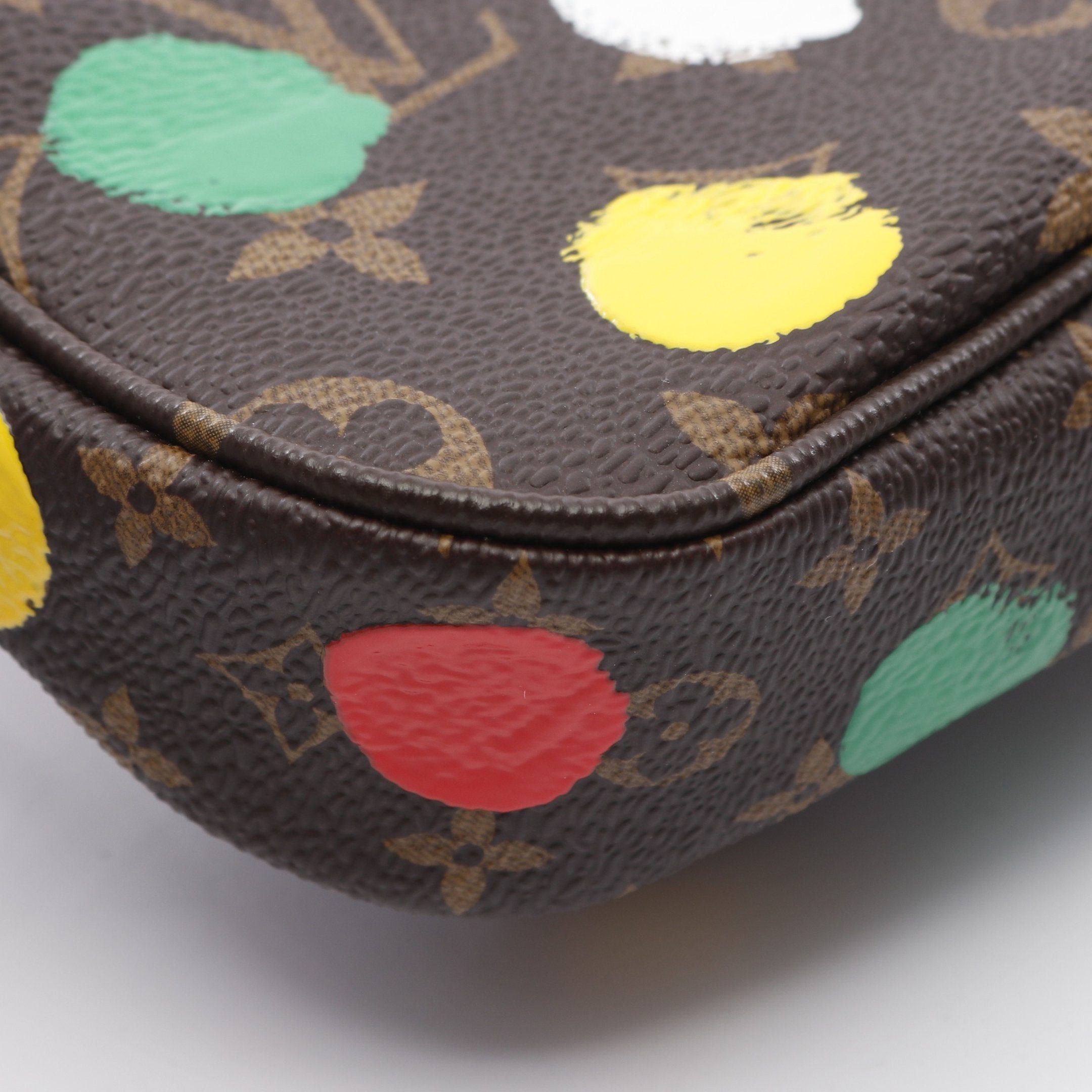 Louis Vuitton Louis Vuitton Louis Vuitton * Yayoi Kusama Multy Pochette Accessoires Monogram Shoulder Bag Leather Brown Multicolor Size ONE SIZE - 5 Thumbnail