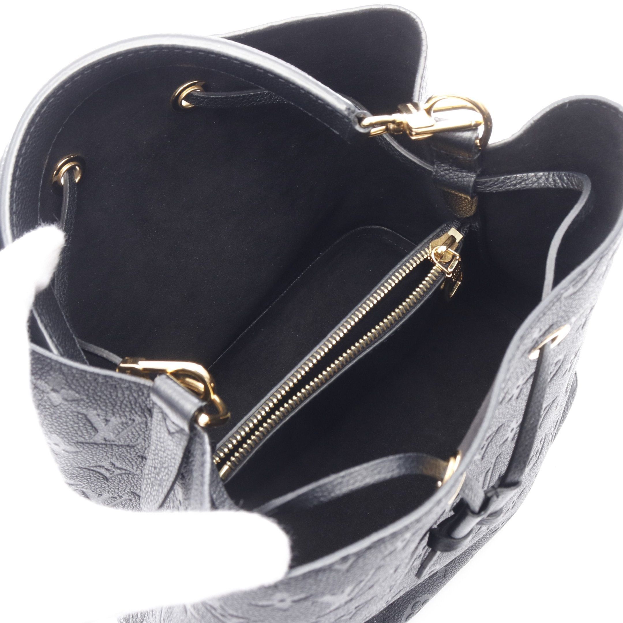 Louis Vuitton Neo Noe Monogram Empreinte Noir Handbag Leather Black