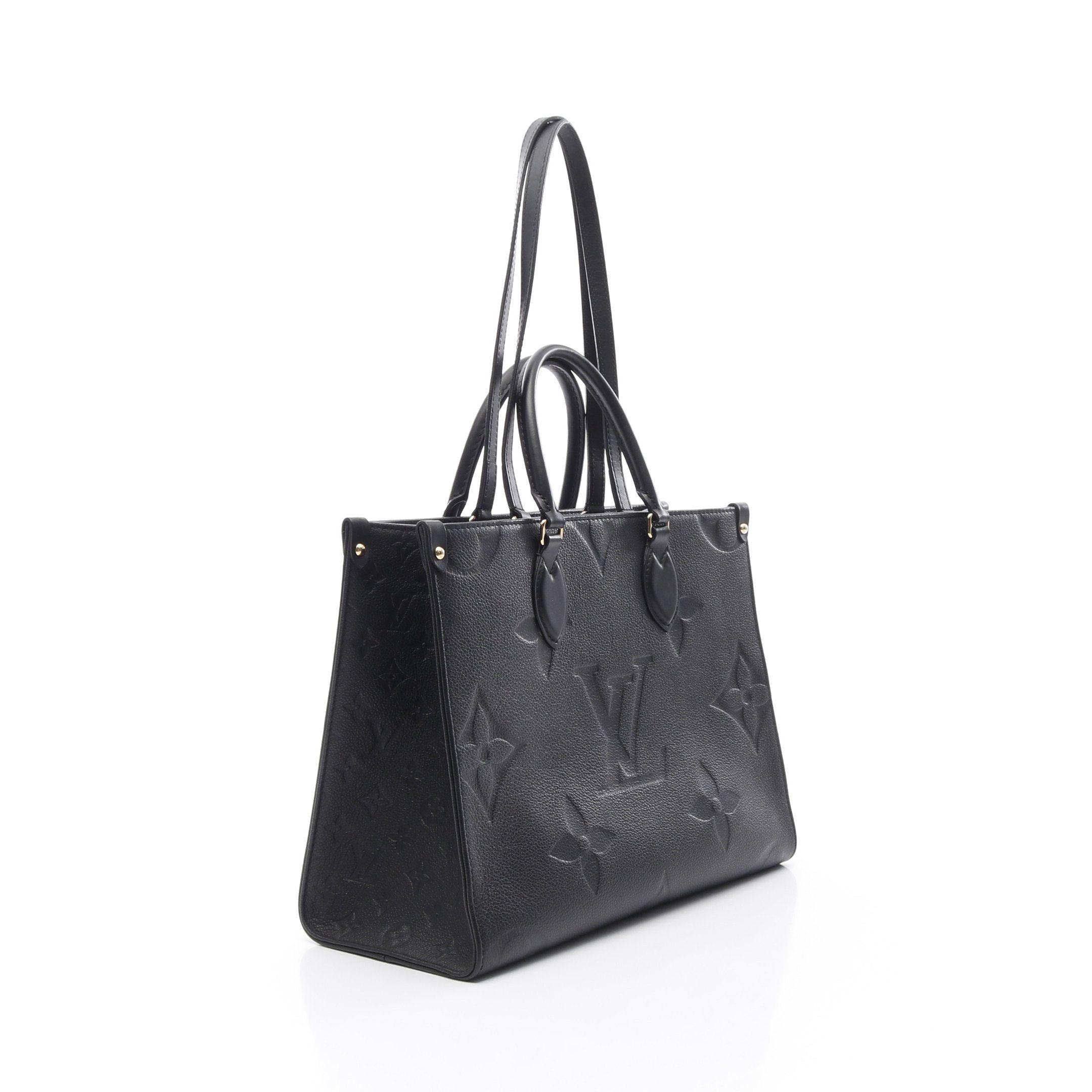 Louis Vuitton Louis Vuitton On-The-Go Mm Monogram Empreinte Noir Shoulder Bag Tote Leather Black Size ONE SIZE - 2 Thumbnail