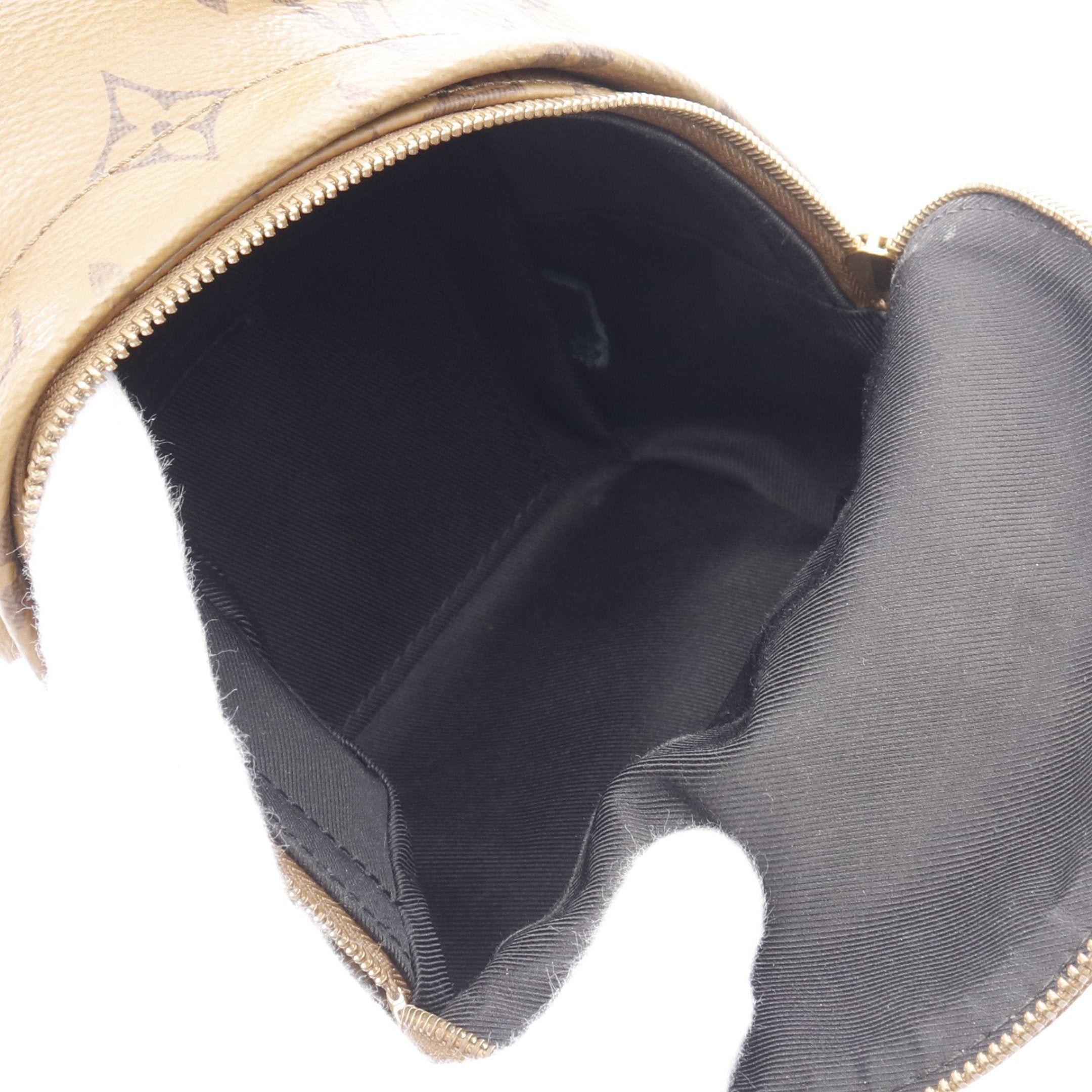 Louis Vuitton Louis Vuitton Palm Springs Backpack Mini Monogram Reverse Rucksack Leather Light Brown Dark Size ONE SIZE - 3 Thumbnail