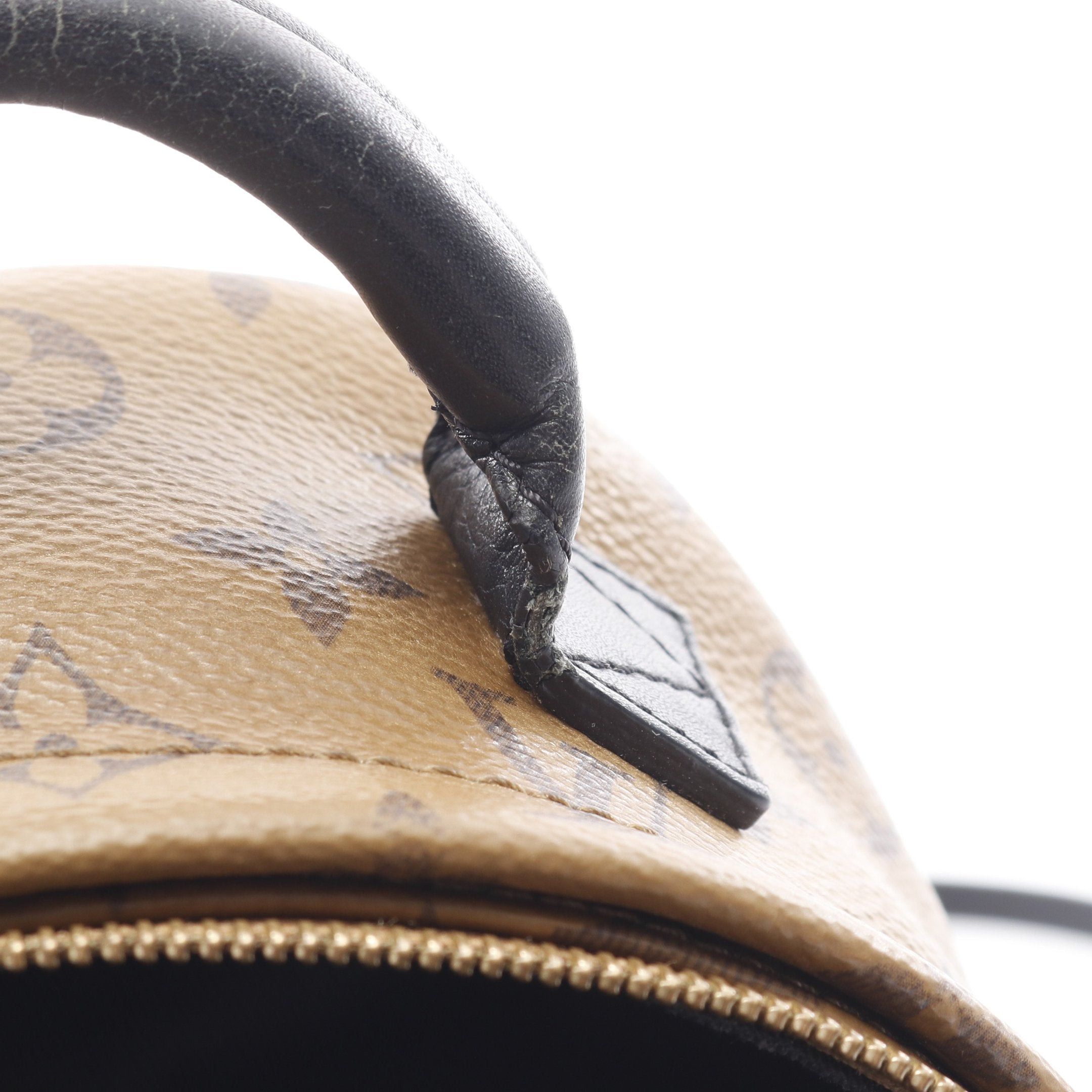 Louis Vuitton Louis Vuitton Palm Springs Backpack Mini Monogram Reverse Rucksack Leather Light Brown Dark Size ONE SIZE - 13 Thumbnail