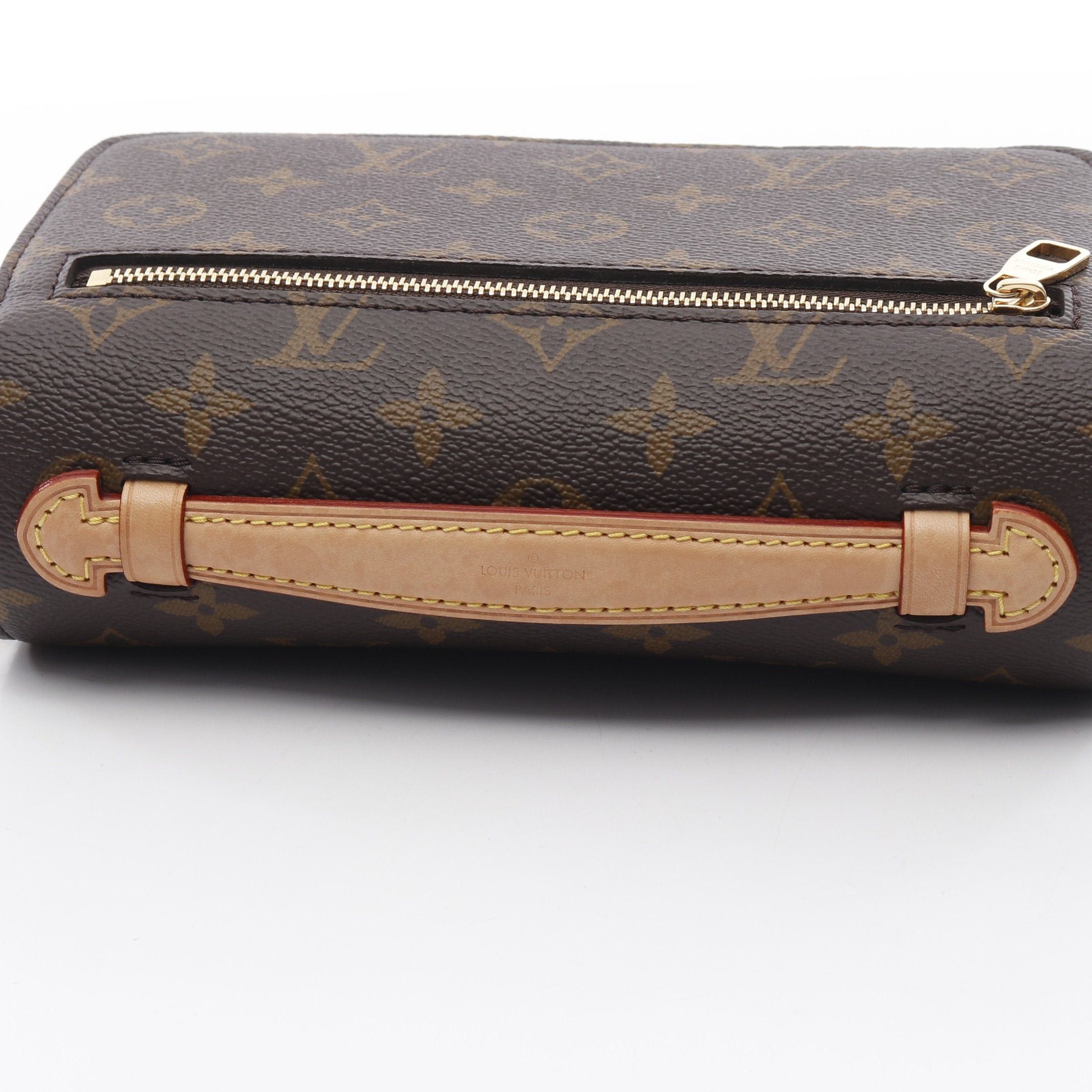 Louis Vuitton Louis Vuitton Pochette Metis Ew Monogram Handbag Leather Brown Size ONE SIZE - 7 Thumbnail
