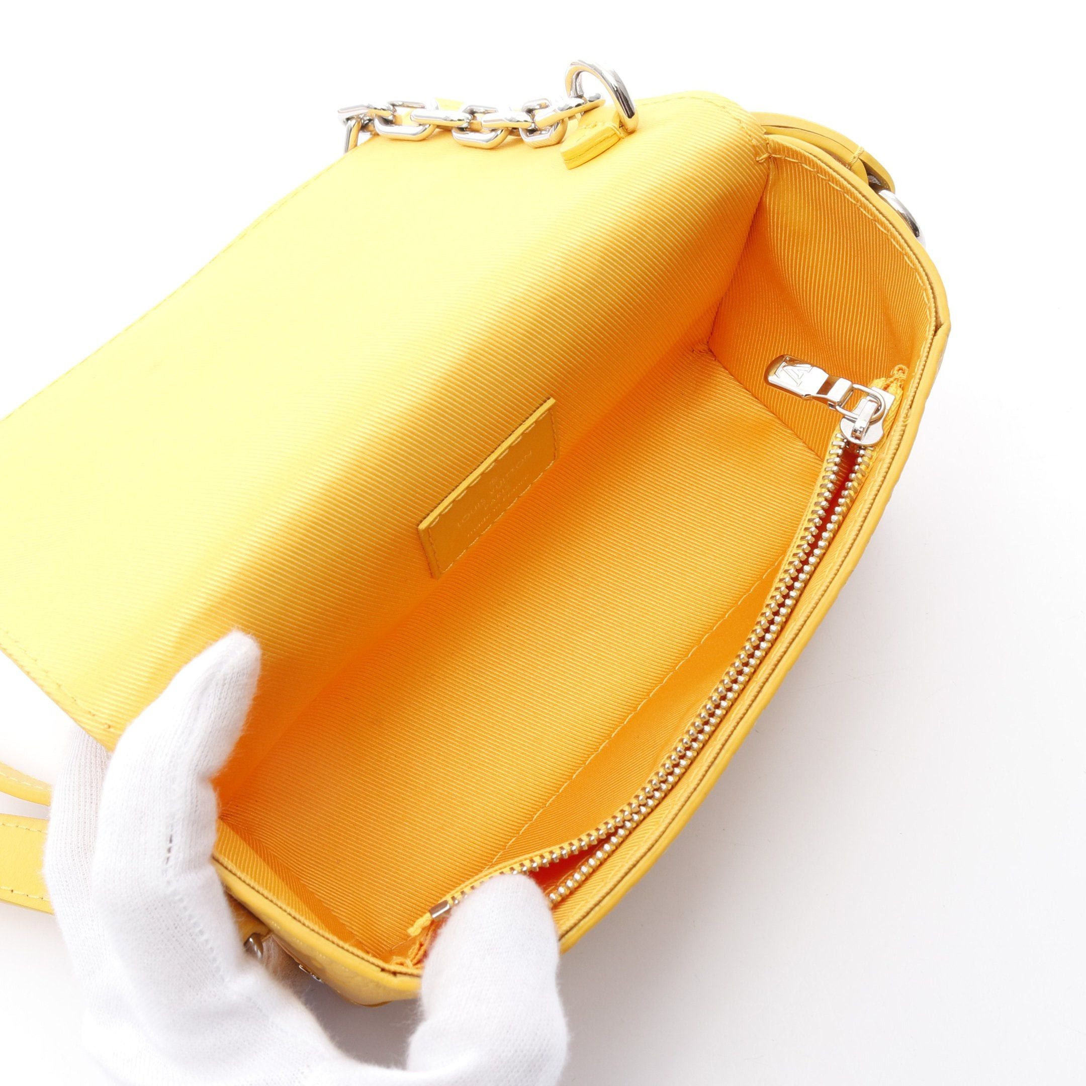 Louis Vuitton Louis Vuitton Steamer Wearable Wallet Monogram Taurillon Jaune Mat Shoulder Bag Leather Orange Yellow Size ONE SIZE - 3 Thumbnail