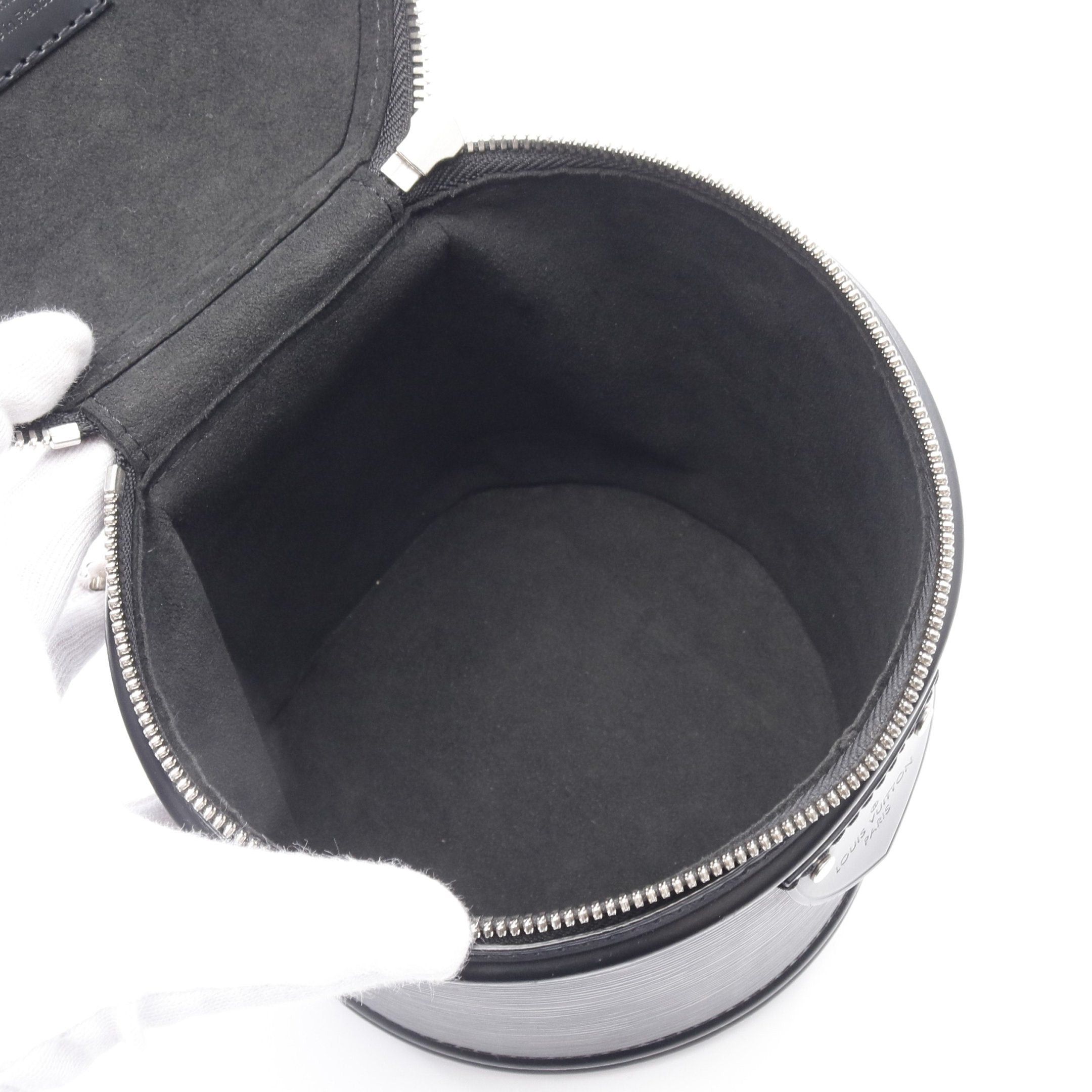 Louis Vuitton Louis Vuitton Cannes Epi Noir Handbag Vanity Bag Leather Black Size ONE SIZE - 3 Thumbnail