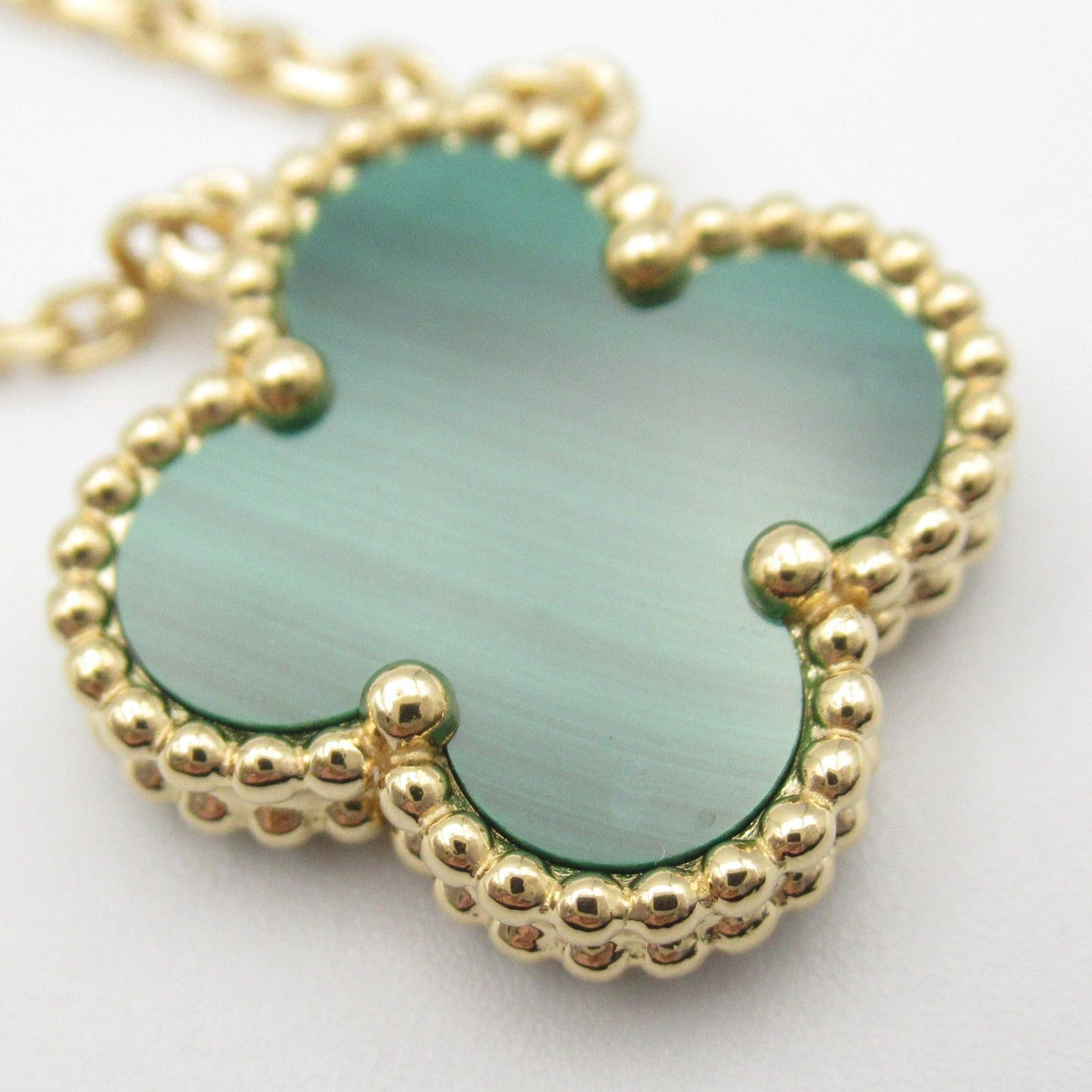 Van Cleef & Arpels Van Cleef Arpels Alhambra Necklace Malachite K18 (Yellow Gold) Green Size ONE SIZE - 6 Thumbnail
