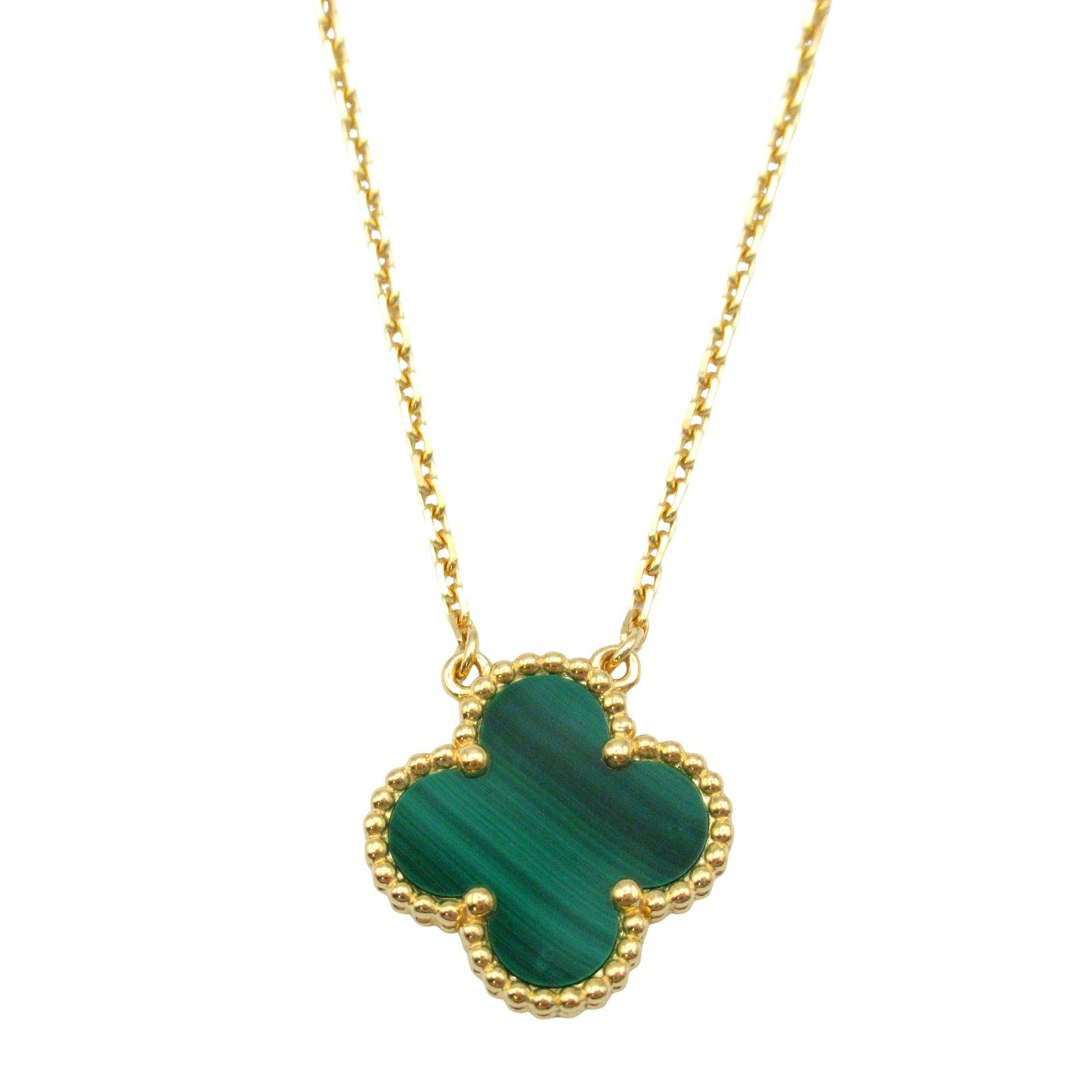 Van Cleef & Arpels Van Cleef Arpels Alhambra Necklace Malachite K18 (Yellow Gold) Green Size ONE SIZE - 2 Thumbnail
