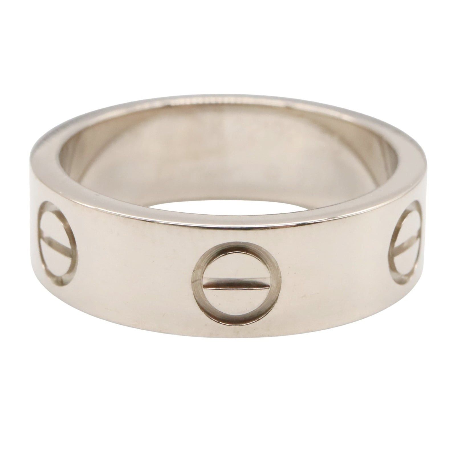 Cartier Cartier Love Ring K18Wg (White Gold) Silver Size ONE SIZE - 2 Thumbnail