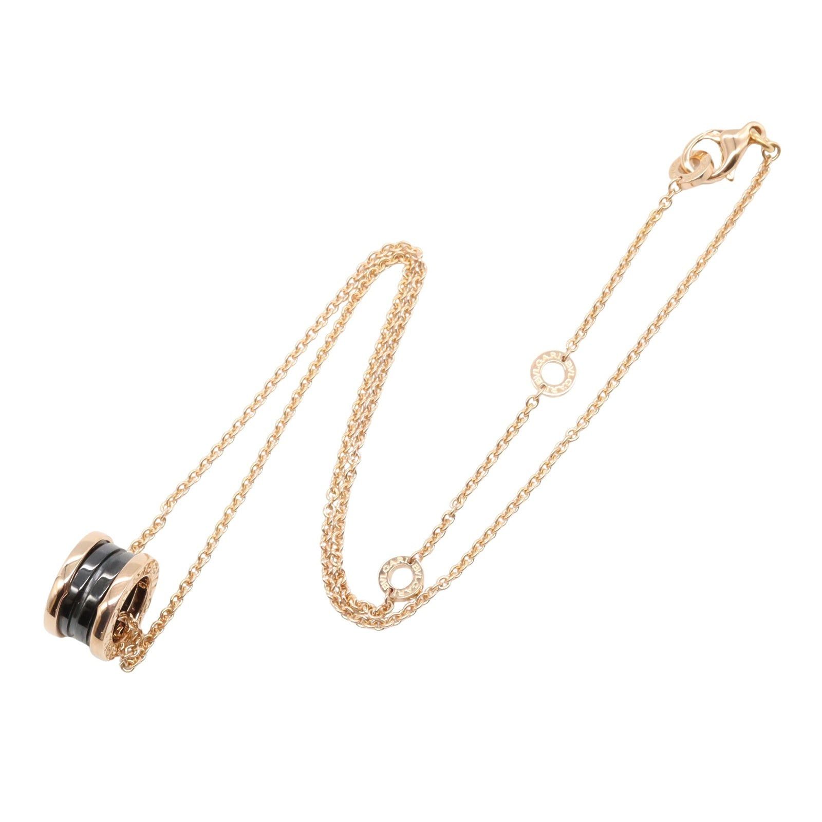 Bvlgari Bvlgari B Zero One Necklace Ceramic K18Pg (Pink Gold) Black Gold Size ONE SIZE - 3 Thumbnail