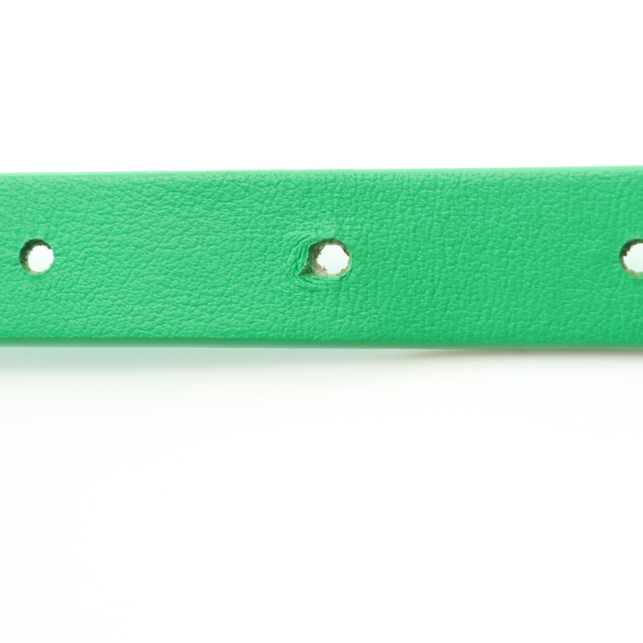 Bottega Veneta Bottega Veneta Triangle Buckle Belt Leather Green Size ONE SIZE - 5 Thumbnail