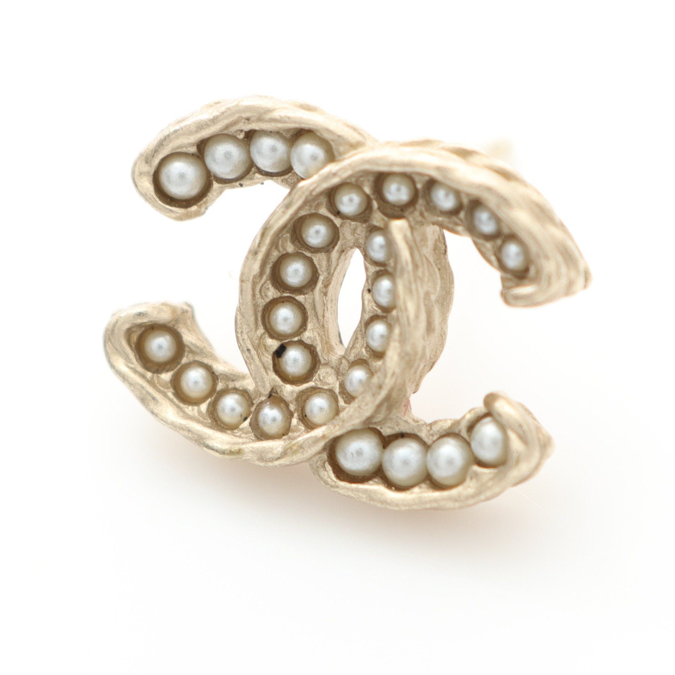 Chanel Chanel Coco Mark Earrings Gp Fake Pearl Gold A14B Size ONE SIZE - 6 Thumbnail