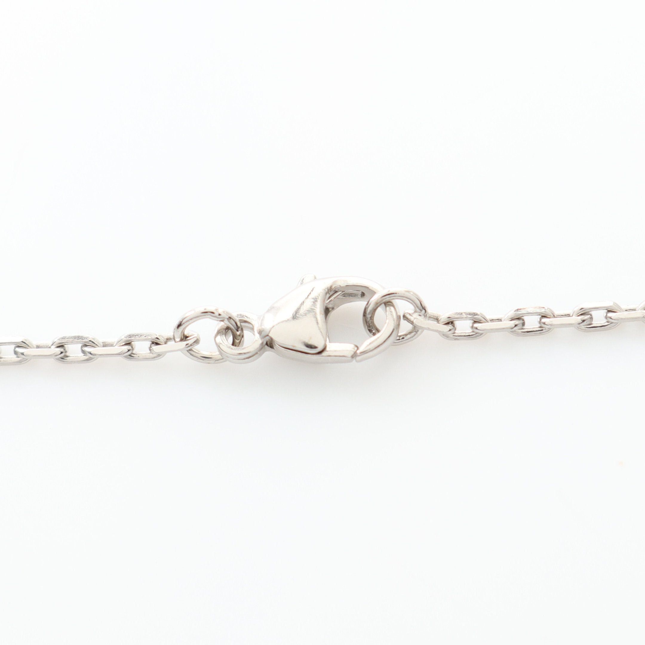 Hermes Hermes Mini Pop H Necklace Silver Black Size ONE SIZE - 3 Thumbnail