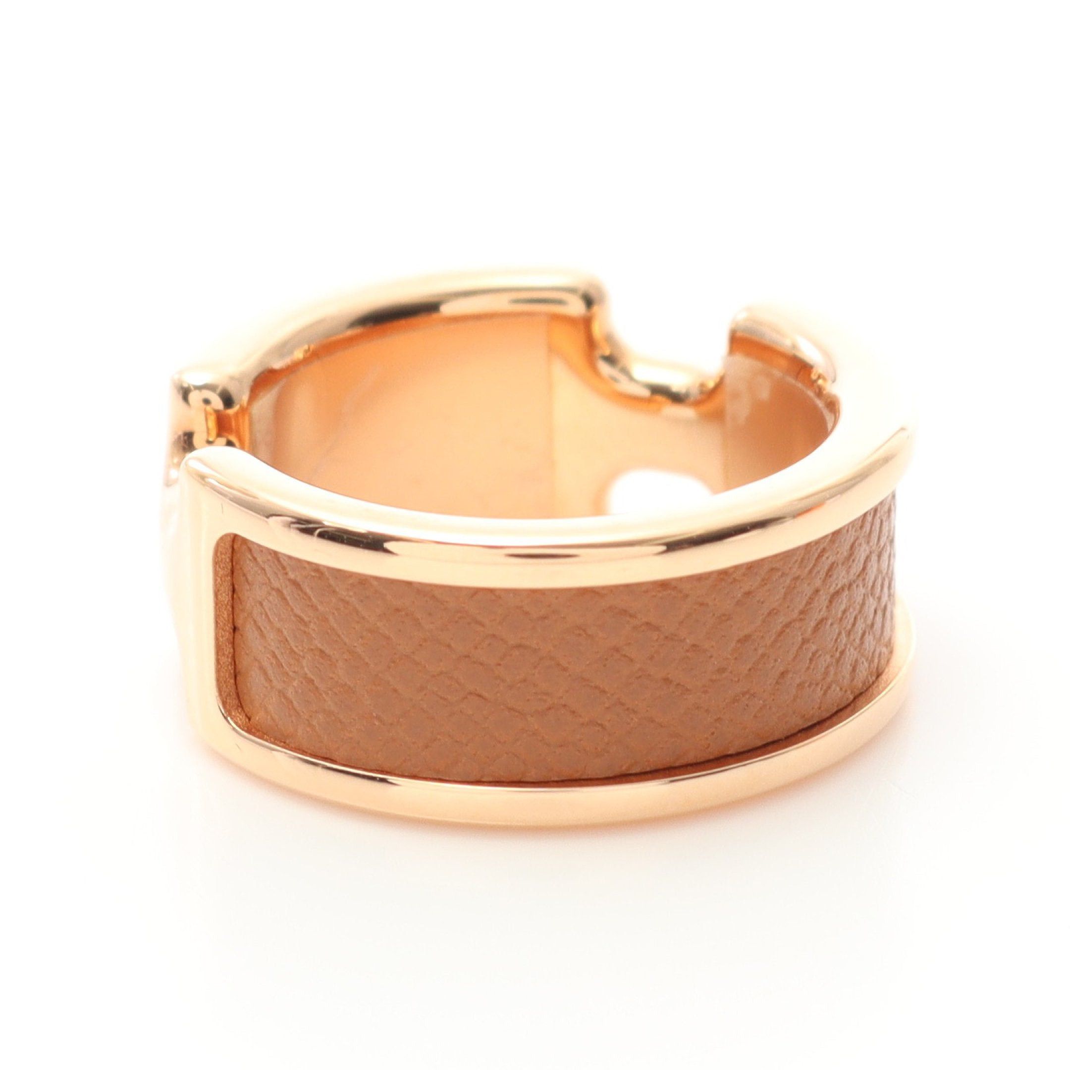 Hermes Hermes Olymp Pm Ring Gp Leather Gold Brown Size ONE SIZE - 2 Thumbnail