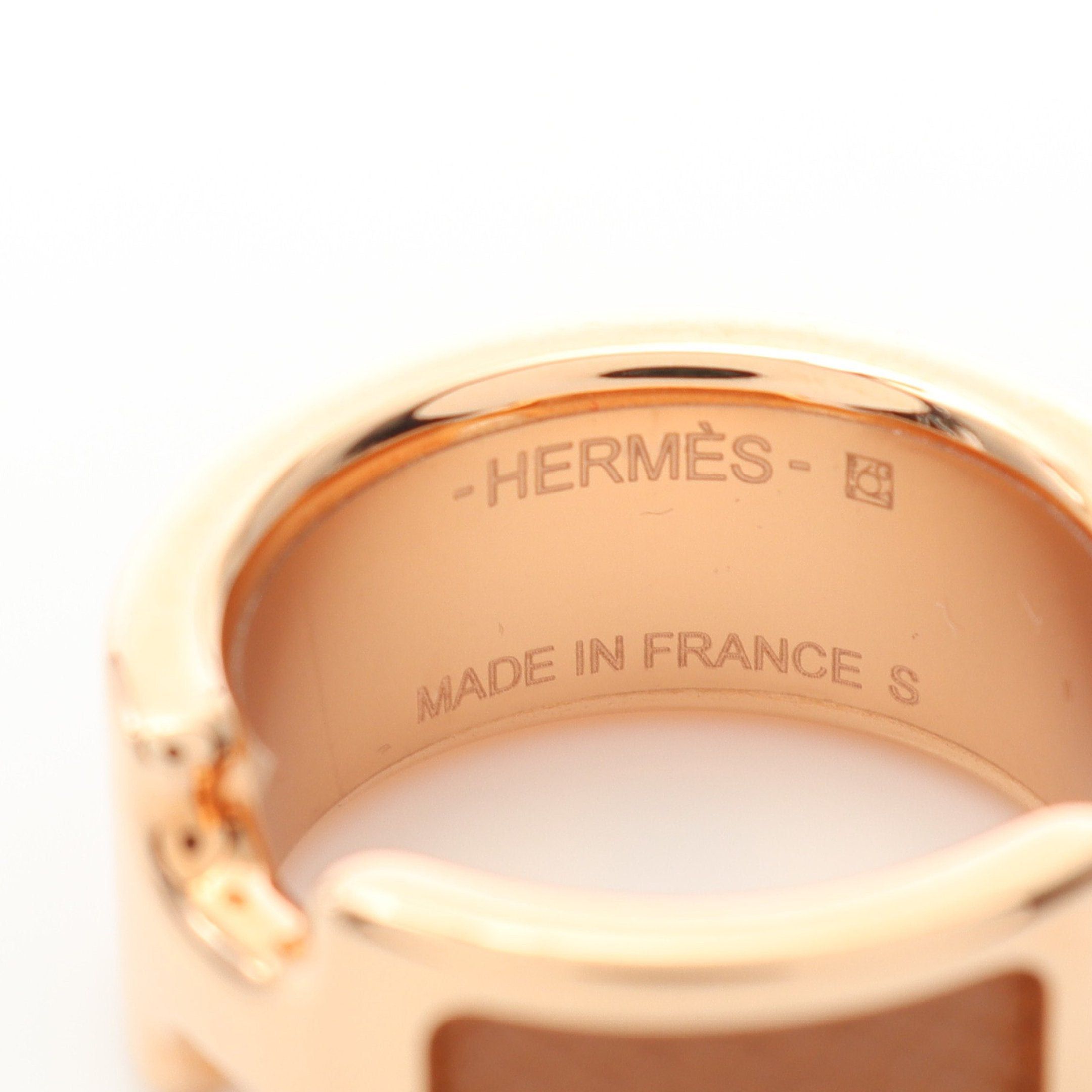 Hermes Hermes Olymp Pm Ring Gp Leather Gold Brown Size ONE SIZE - 4 Thumbnail