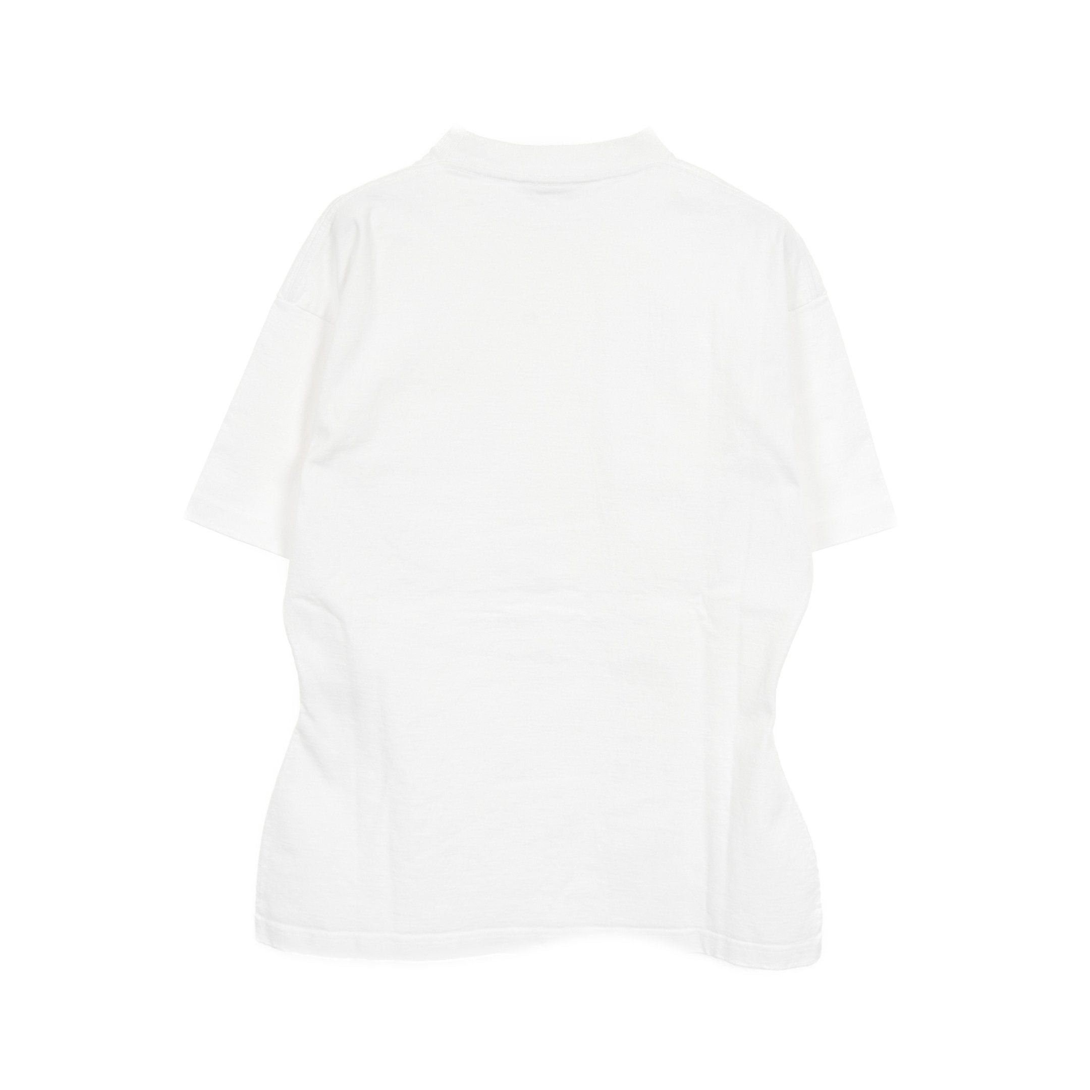 Balenciaga Balenciaga Logo Print Curved Oversize T-Shirt Cotton White Size ONE SIZE - 2 Thumbnail