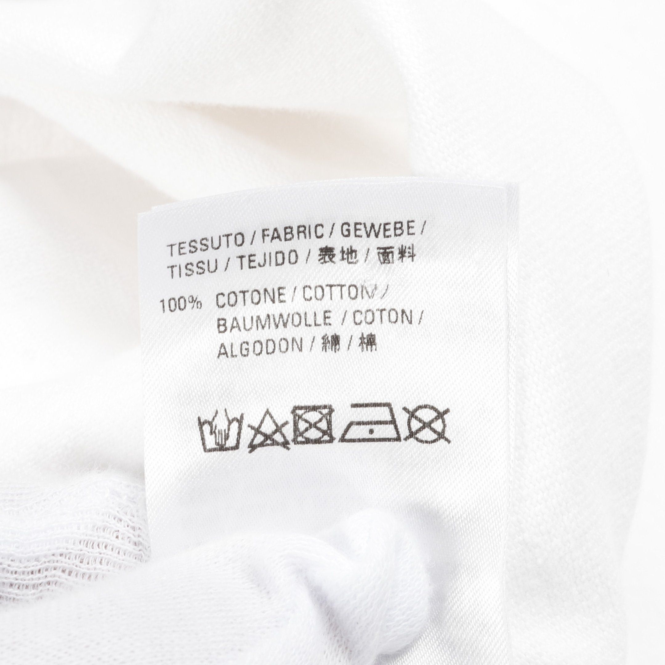 Balenciaga Balenciaga Logo Print Curved Oversize T-Shirt Cotton White Size ONE SIZE - 4 Thumbnail