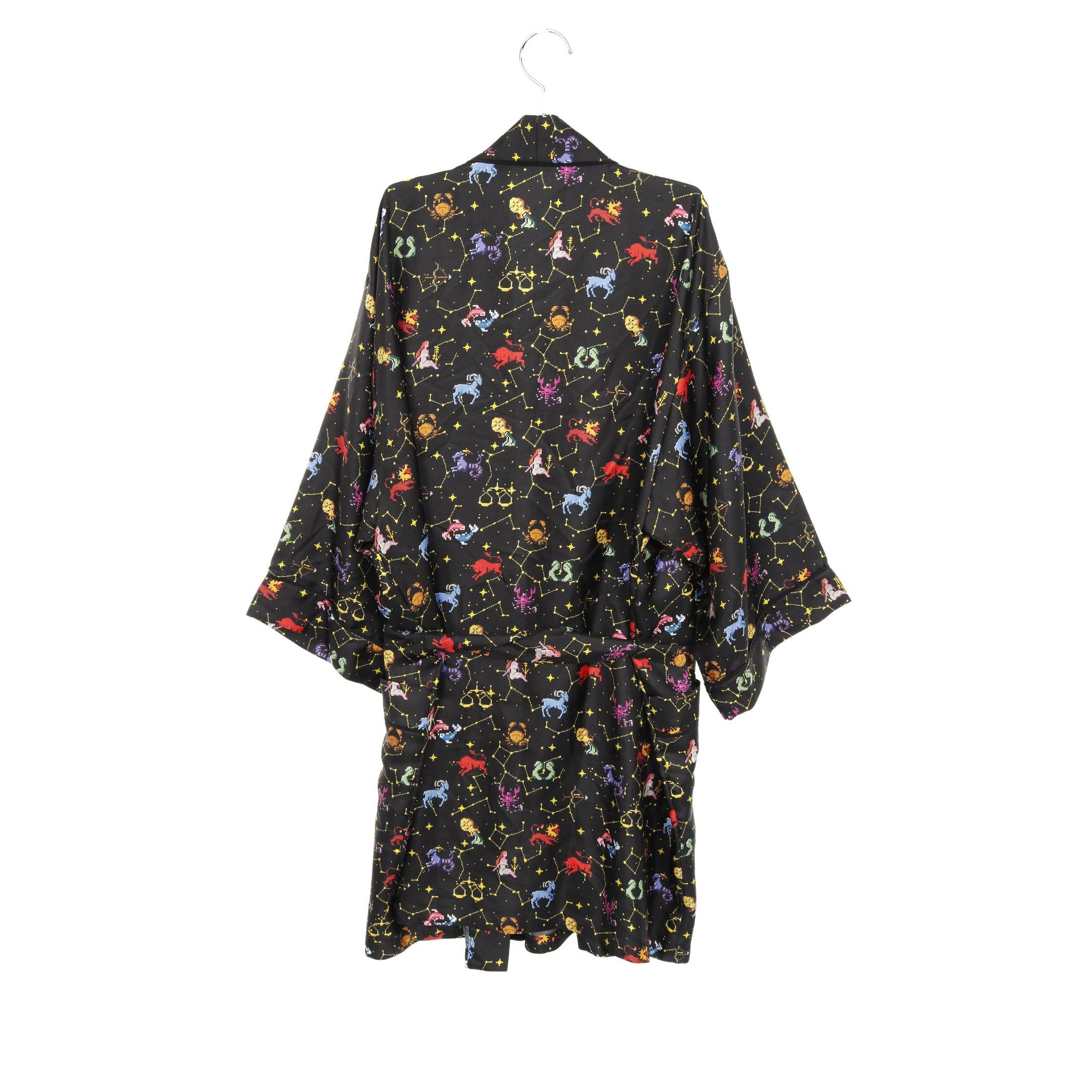 Dior Dior Zodiac Pixel Wrap Dress Blouse Silk Black Size ONE SIZE - 2 Thumbnail