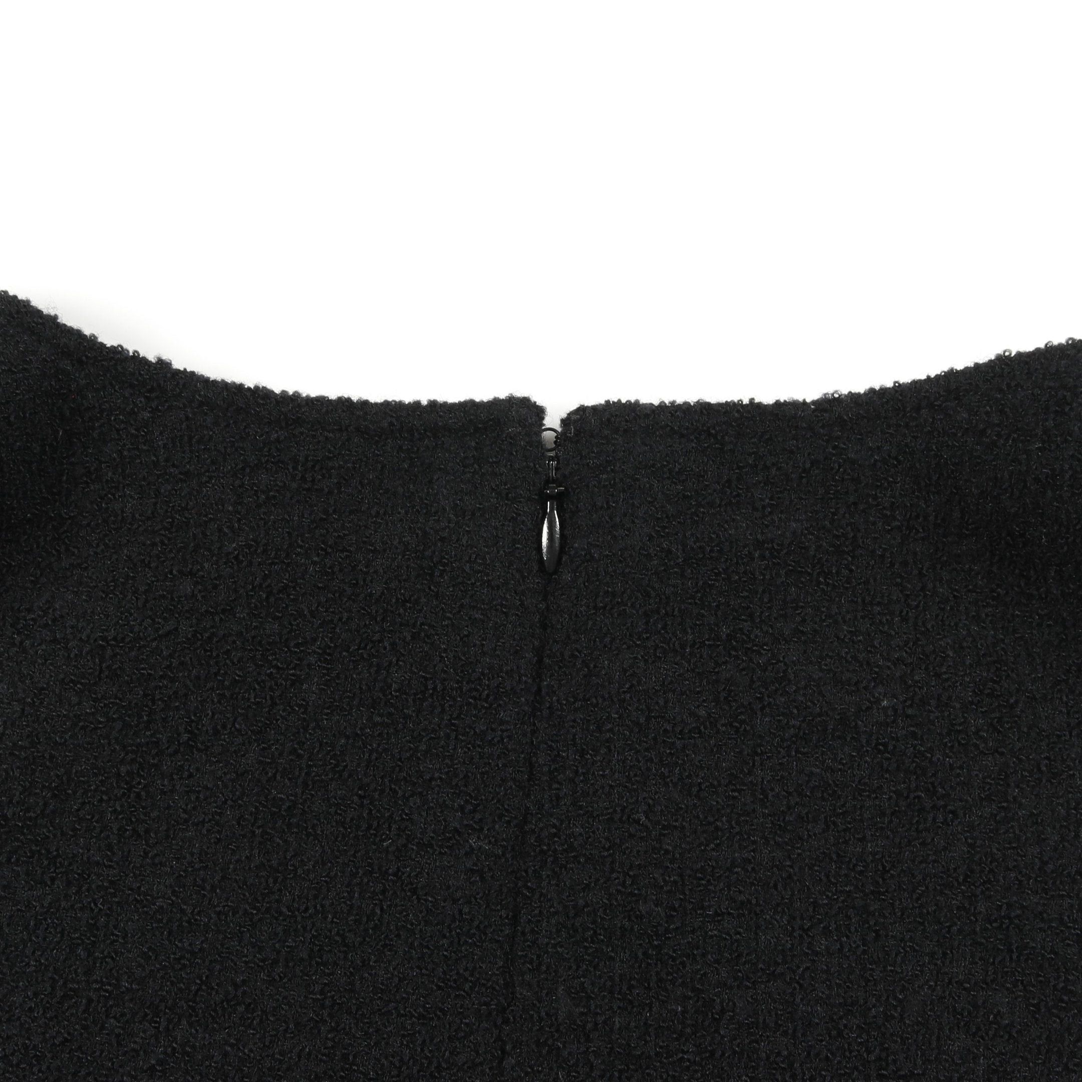 Chanel Chanel Cocomark Button One Piece Wool Black 95A Size ONE SIZE - 7 Thumbnail