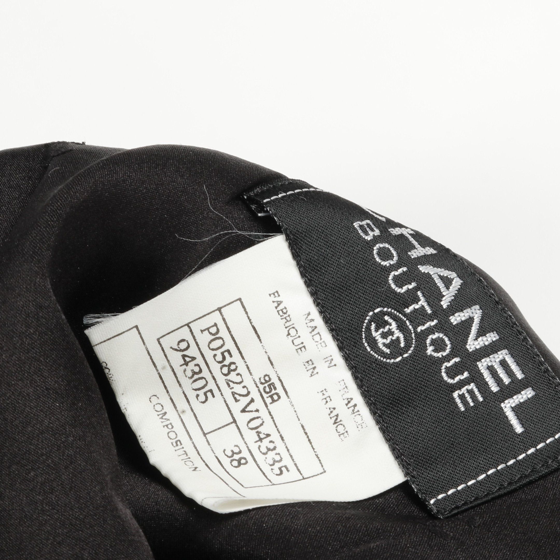 Chanel Chanel Cocomark Button One Piece Wool Black 95A Size ONE SIZE - 8 Thumbnail