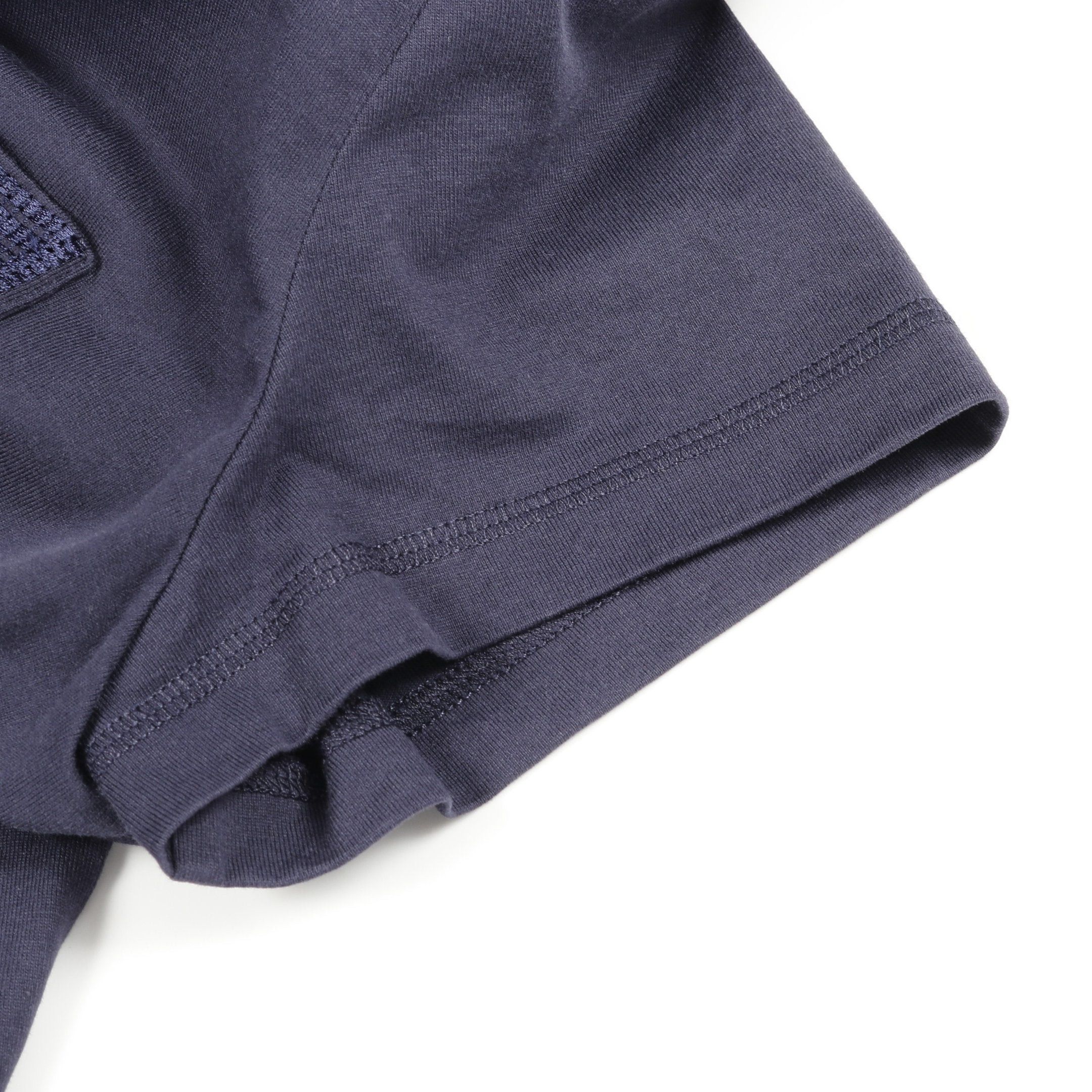 Hermes Hermes Embroidered Pocket One Piece Cotton Dark Navy Size ONE SIZE - 7 Thumbnail
