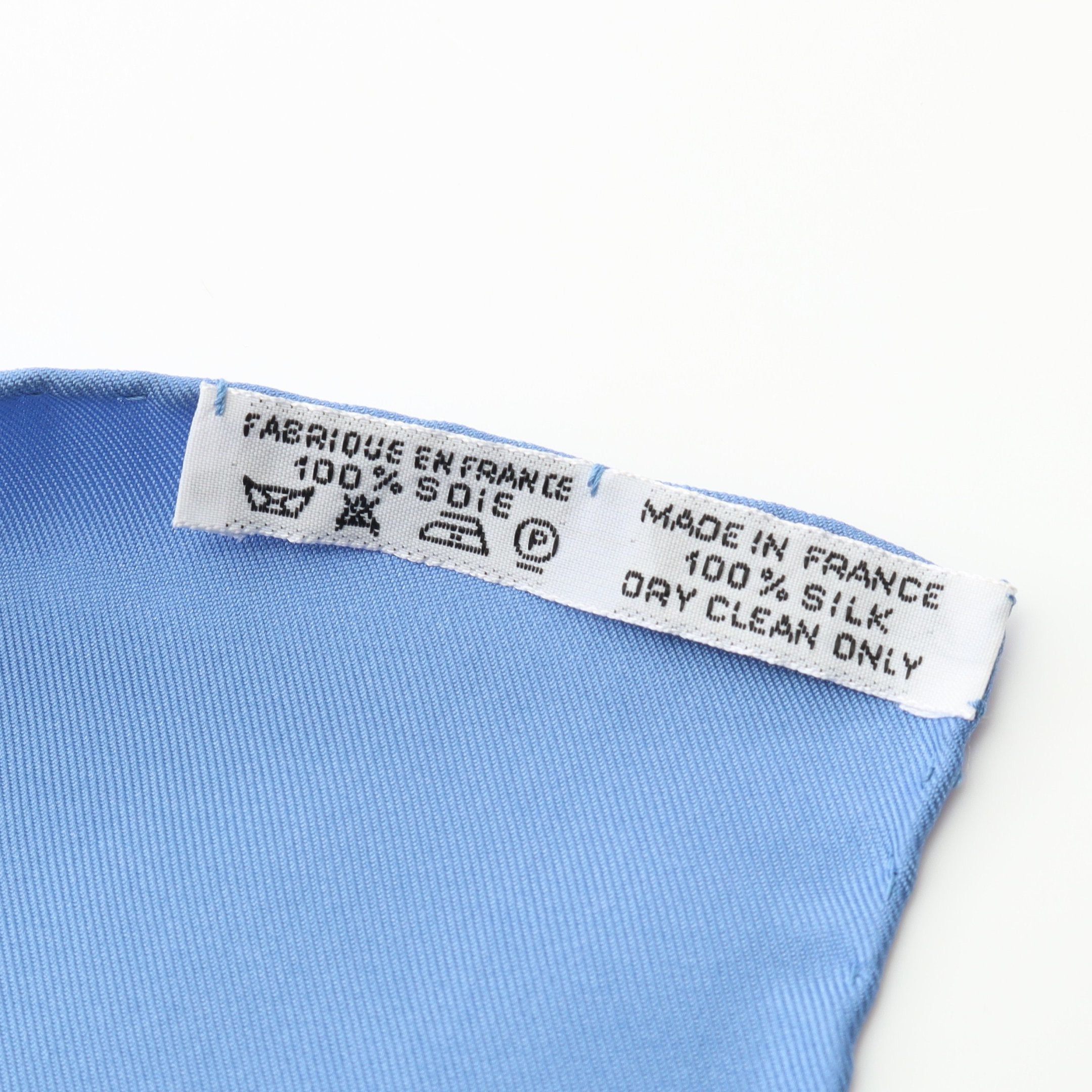 Hermes Hermes Carres 90 Tanzanie Scarf Silk Blue Multicolor Size ONE SIZE - 3 Thumbnail