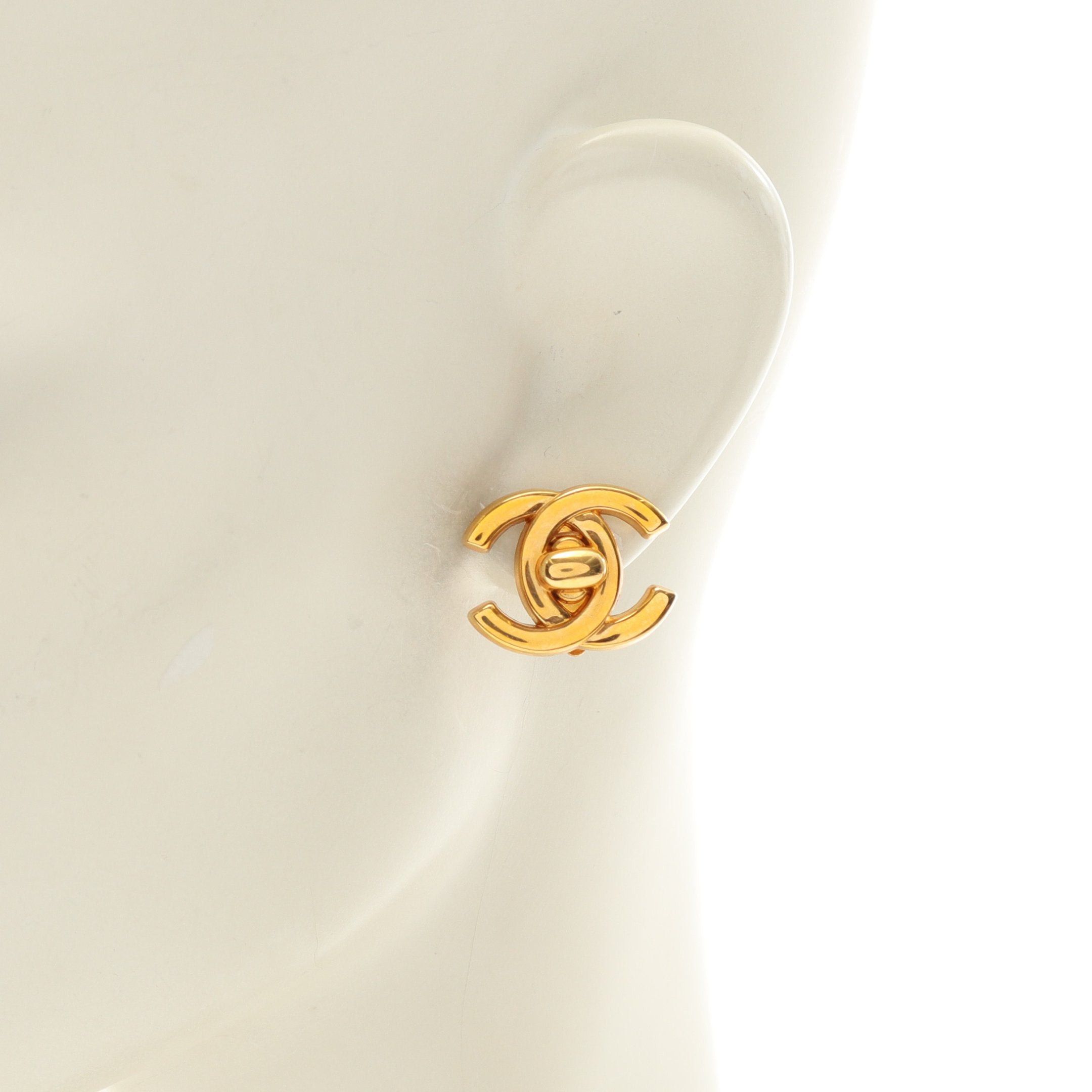 Chanel Chanel Coco Mark Earrings Gp Gold 97P Size ONE SIZE - 4 Thumbnail