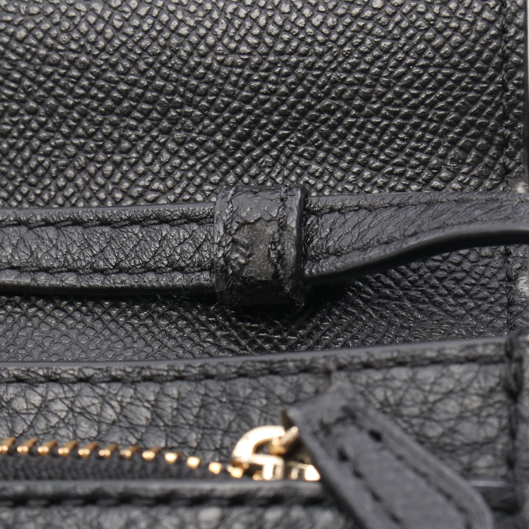 Coach Coach Fold Over Clutch Shoulder Wallet Leather Black Size ONE SIZE - 7 Thumbnail