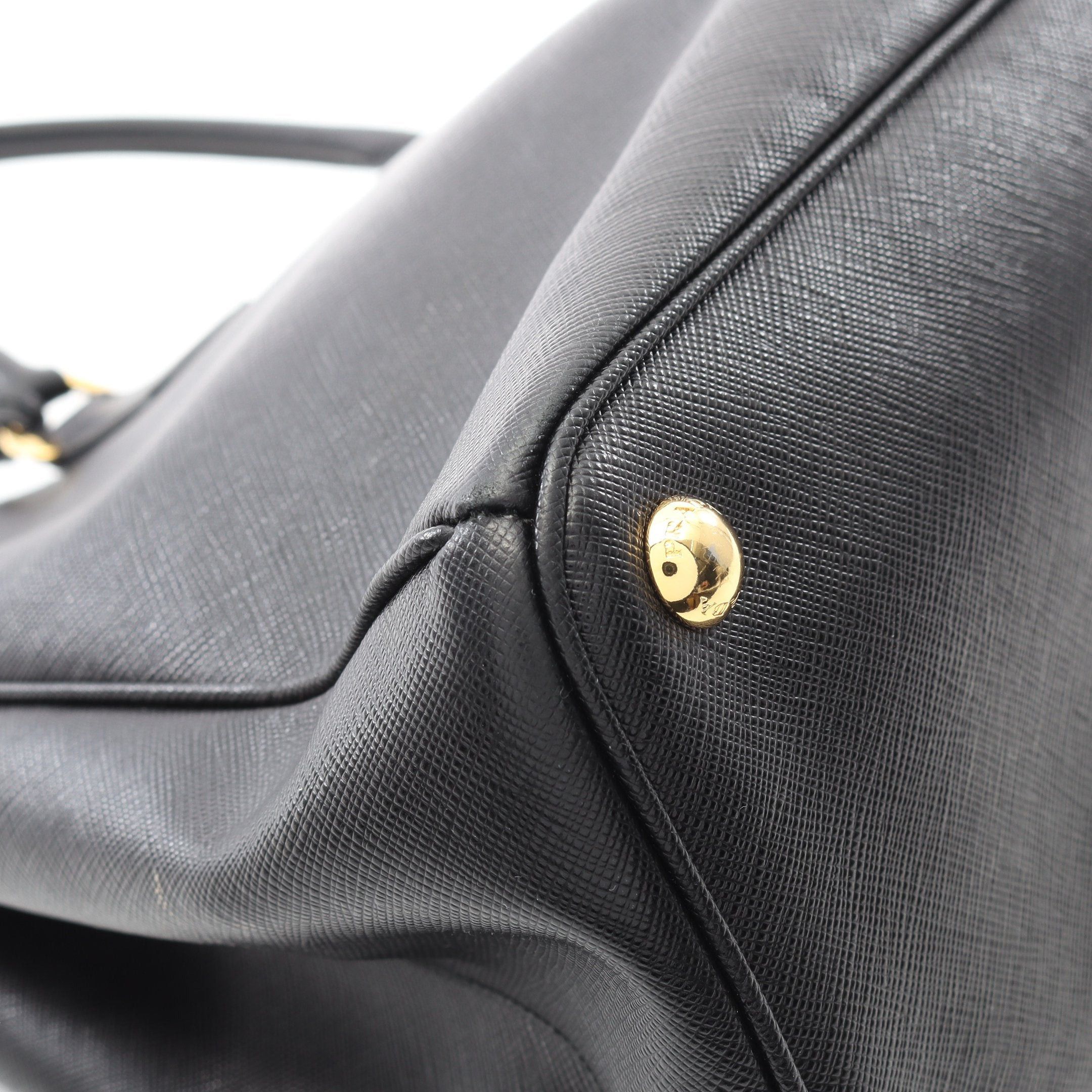 Prada Prada Saffiano Lux Galleria Handbag Tote Bag Leather Black Size ONE SIZE - 6 Thumbnail
