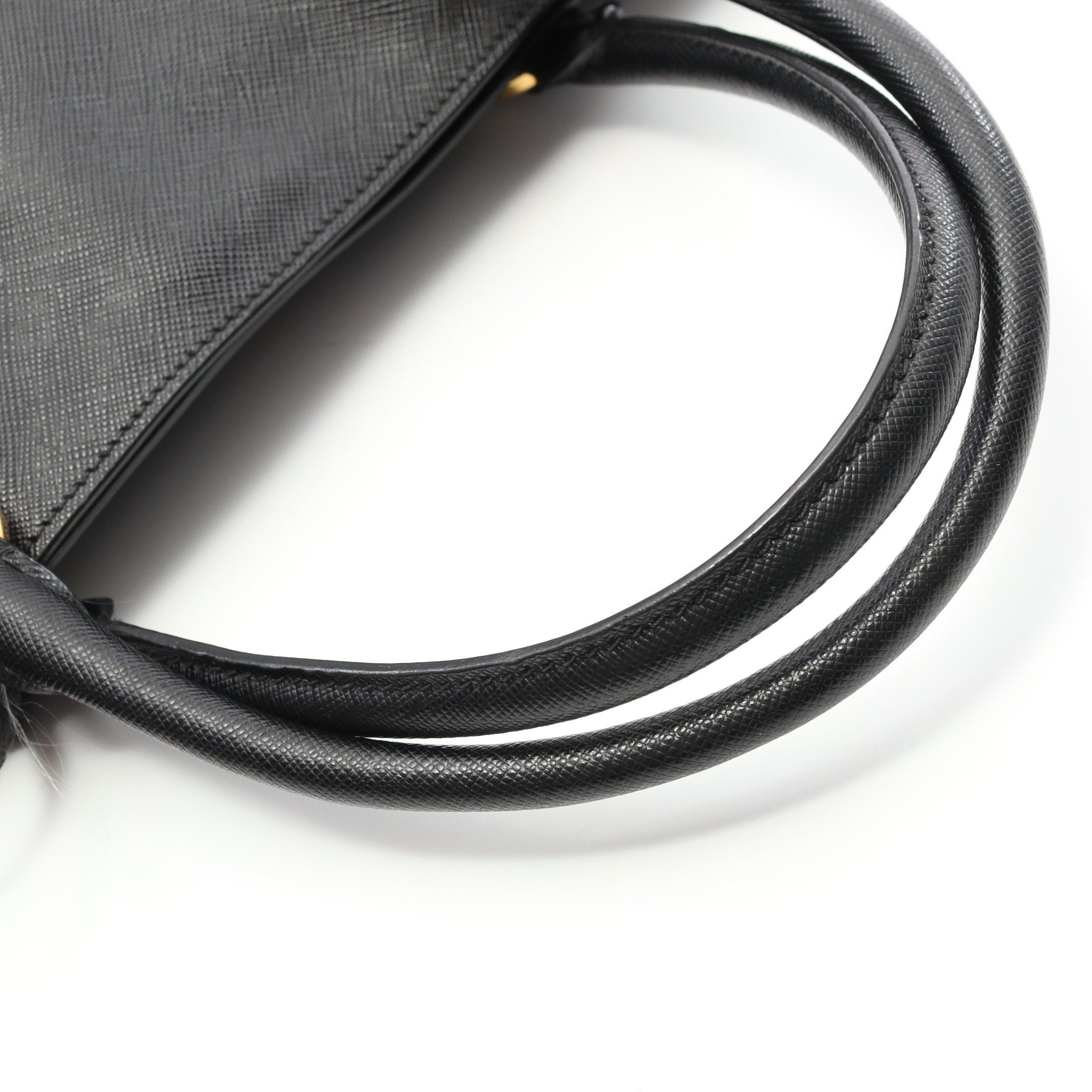 Prada Prada Saffiano Lux Galleria Handbag Tote Bag Leather Black Size ONE SIZE - 8 Thumbnail