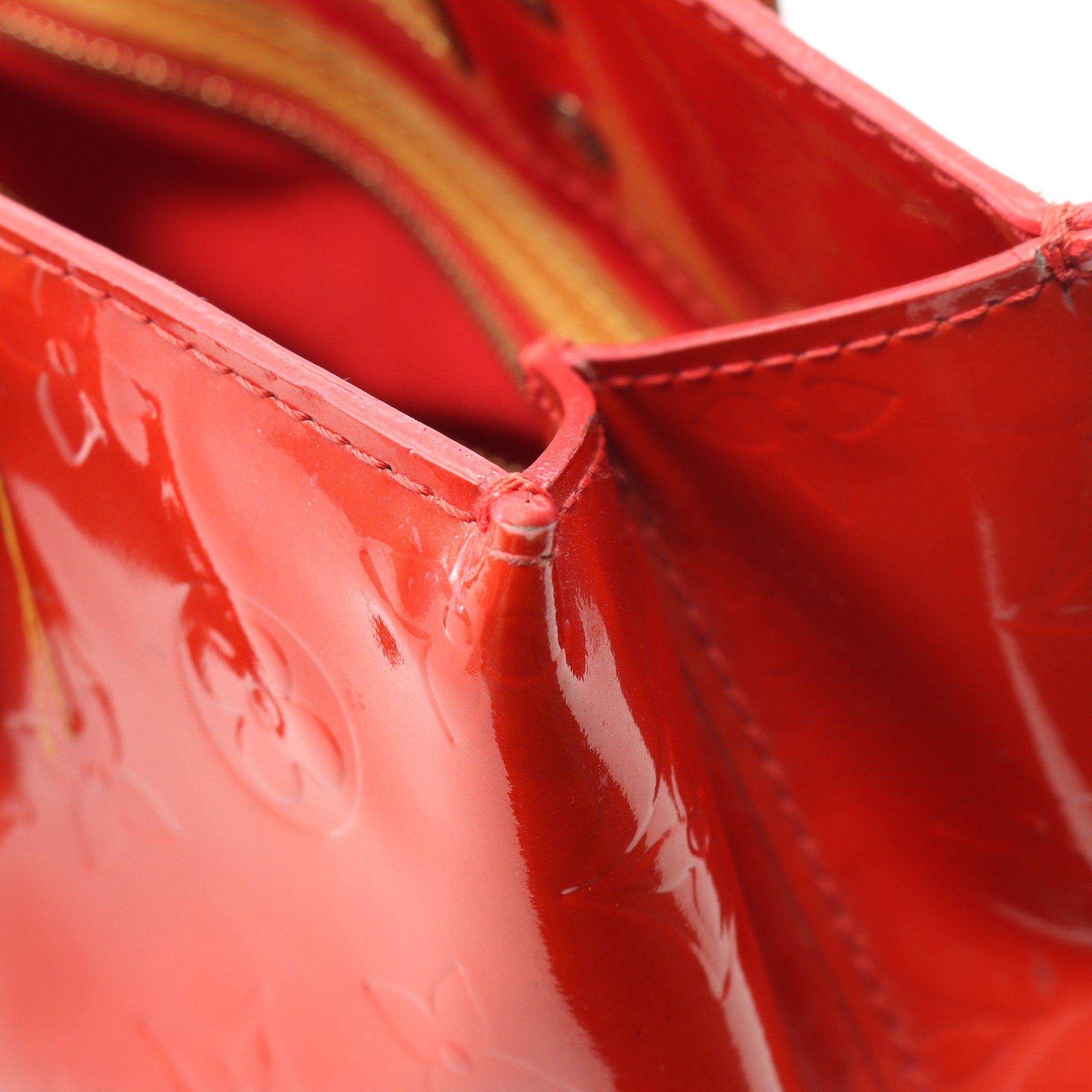Louis Vuitton Louis Vuitton Lead Pm Monogram Vernis Rouge Handbag Leather Red Size ONE SIZE - 11 Thumbnail