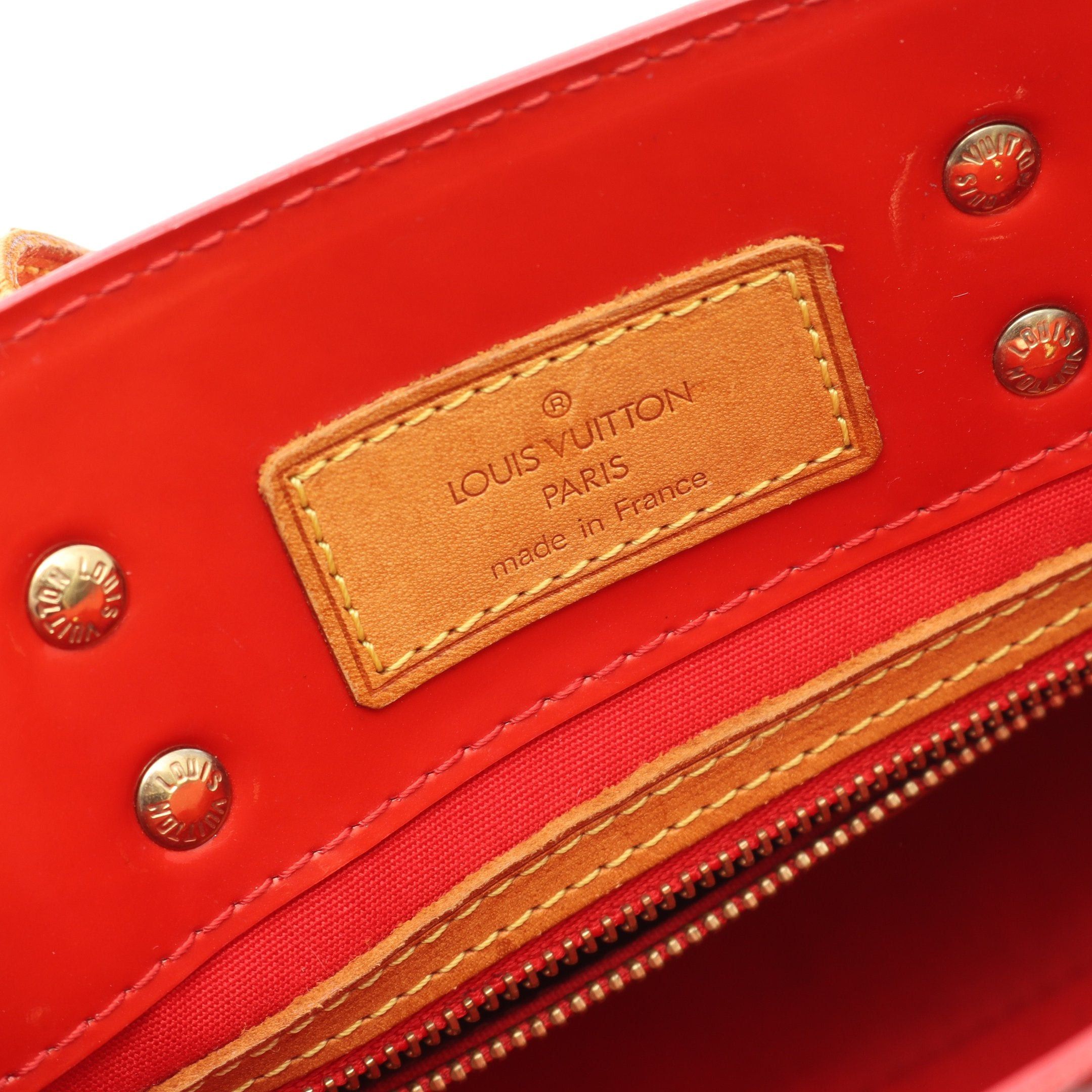 Louis Vuitton Louis Vuitton Lead Pm Monogram Vernis Rouge Handbag Leather Red Size ONE SIZE - 4 Thumbnail